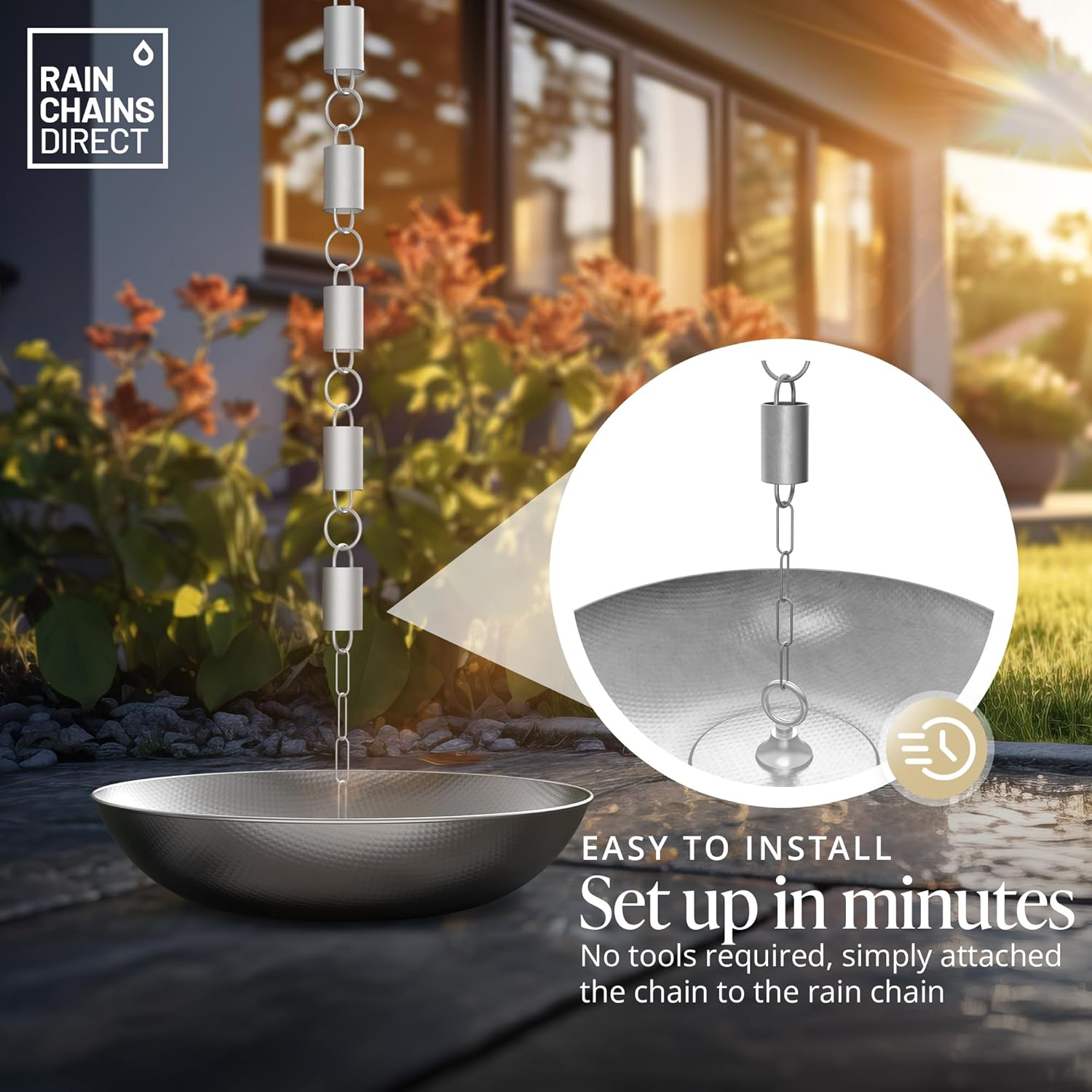 Rain Chains Direct Aluminum Basin image number 4