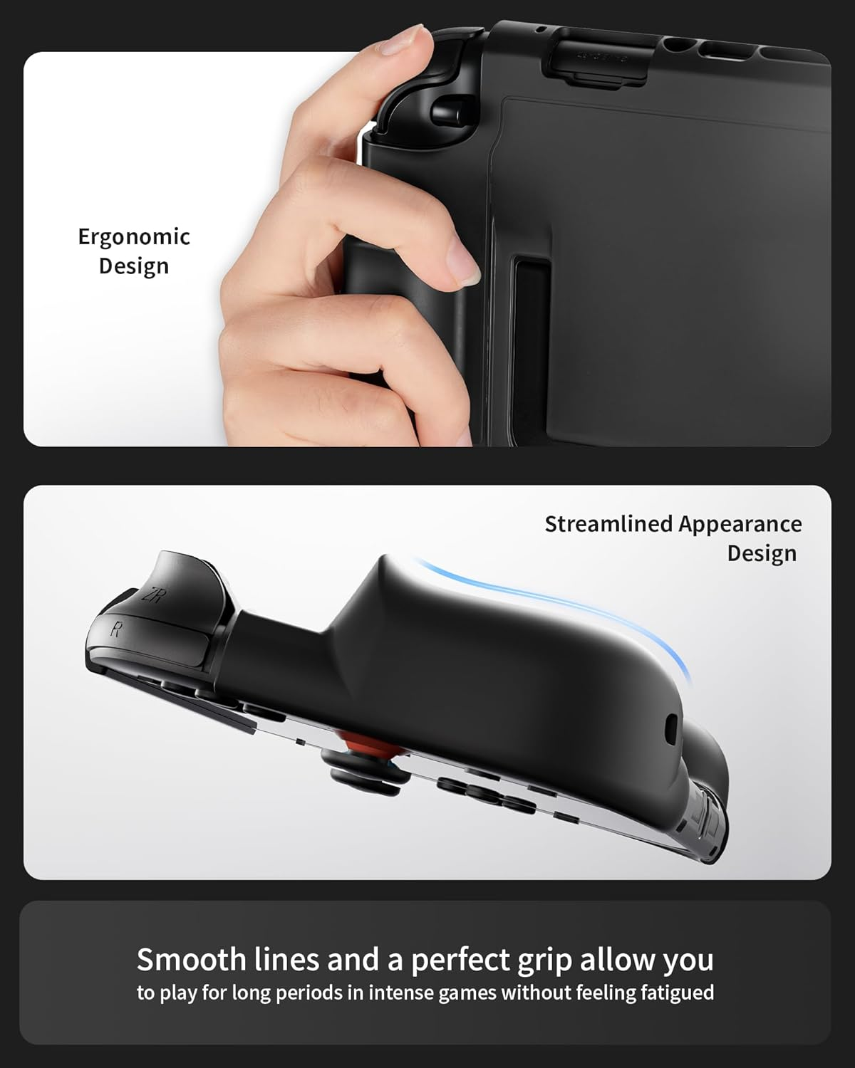 Geekshare Protective Case Compatible with Switch 2 Console, Full Coverage Shell Cover with Ergonomic Soft Grip, Hard PC Front Cover, Shock Absorption, Anti-Scratch, Easy Install/Detach image number 2