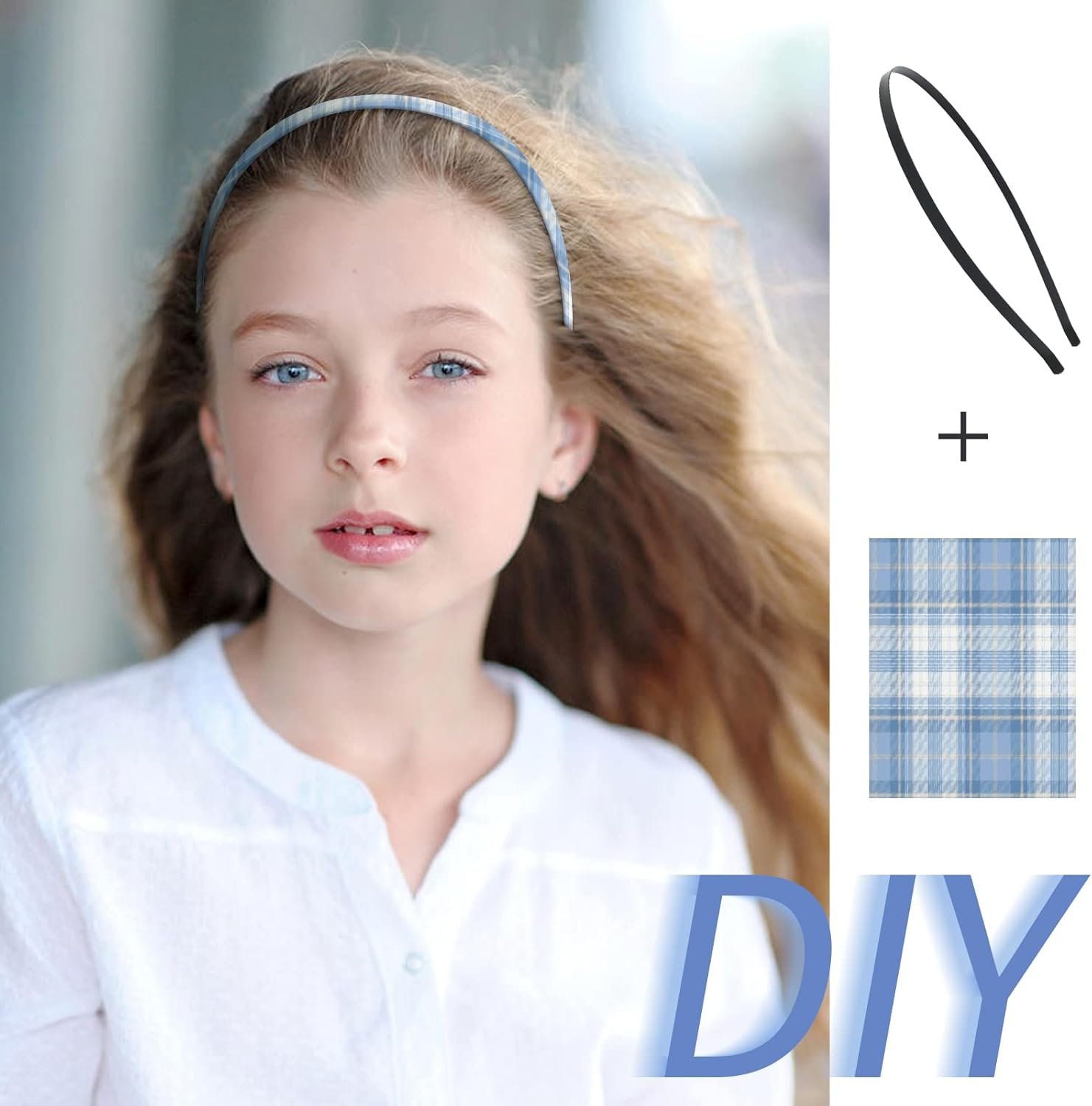 Cinaci 30 Pack 5MM /0.2 Inch Wide Thin Blank Plain Smooth Metal Base DIY Headbands Hair Bands for Women Men Girls Hair Accessories Craft Silver Gold Black (Black) image number 6