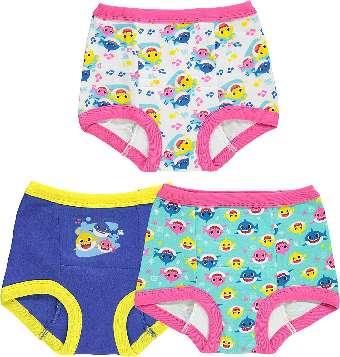 Baby Shark Training Pant Multipacks with Success Tracking Chart & Stickers, Sizes 18M, 2T, 3T, 4T