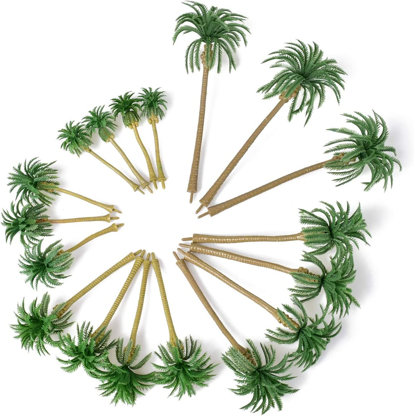 HUIANER Model Trees Palm Tree Miniature Landscape Trees for Projects, 18PCS image number 5