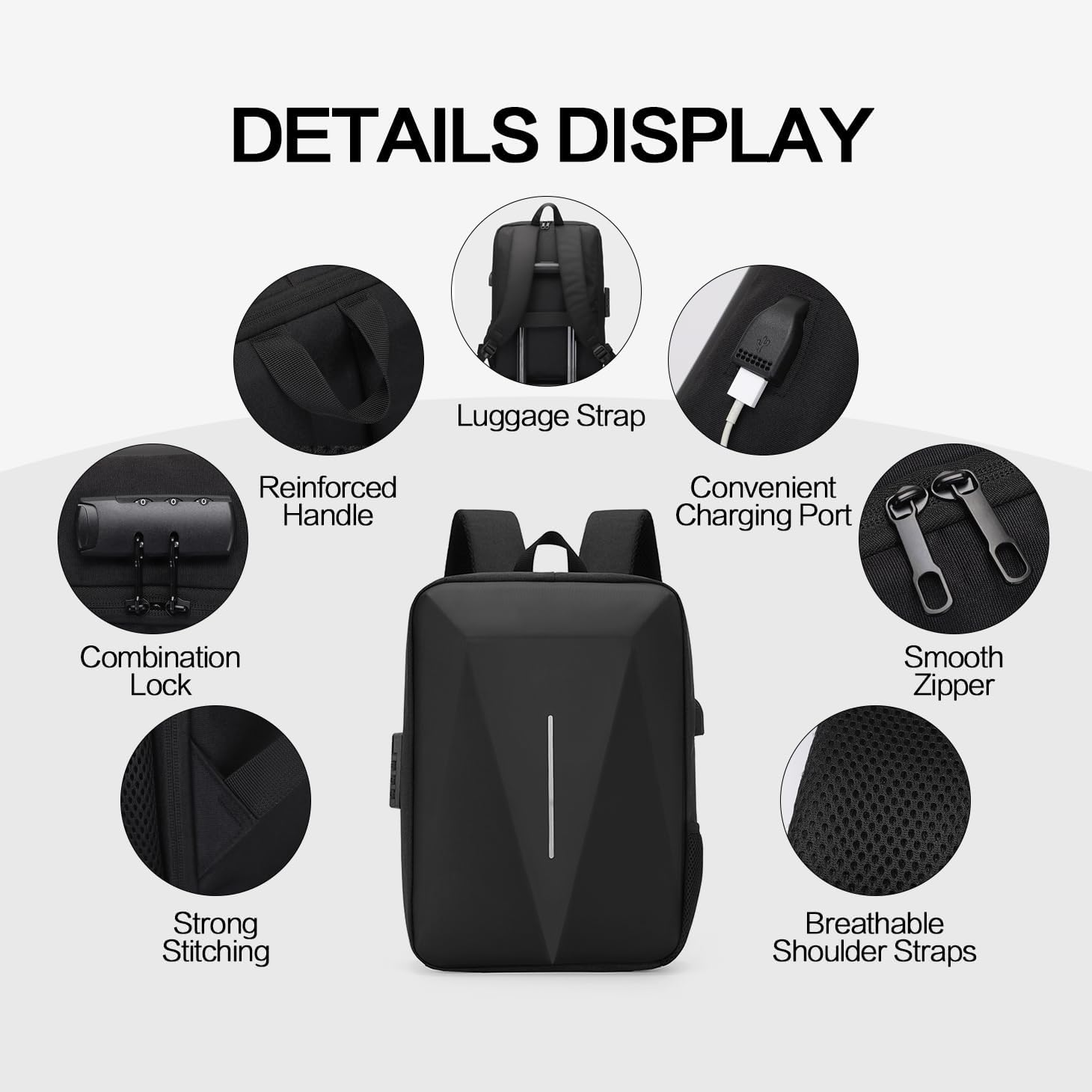HFLZBRO Bag for Starlink Mini - Storage Bag Case for Starlink Dish and All Accessories - Anti-Theft Water-Resistant Shoulder Backpack - Gray image number 2