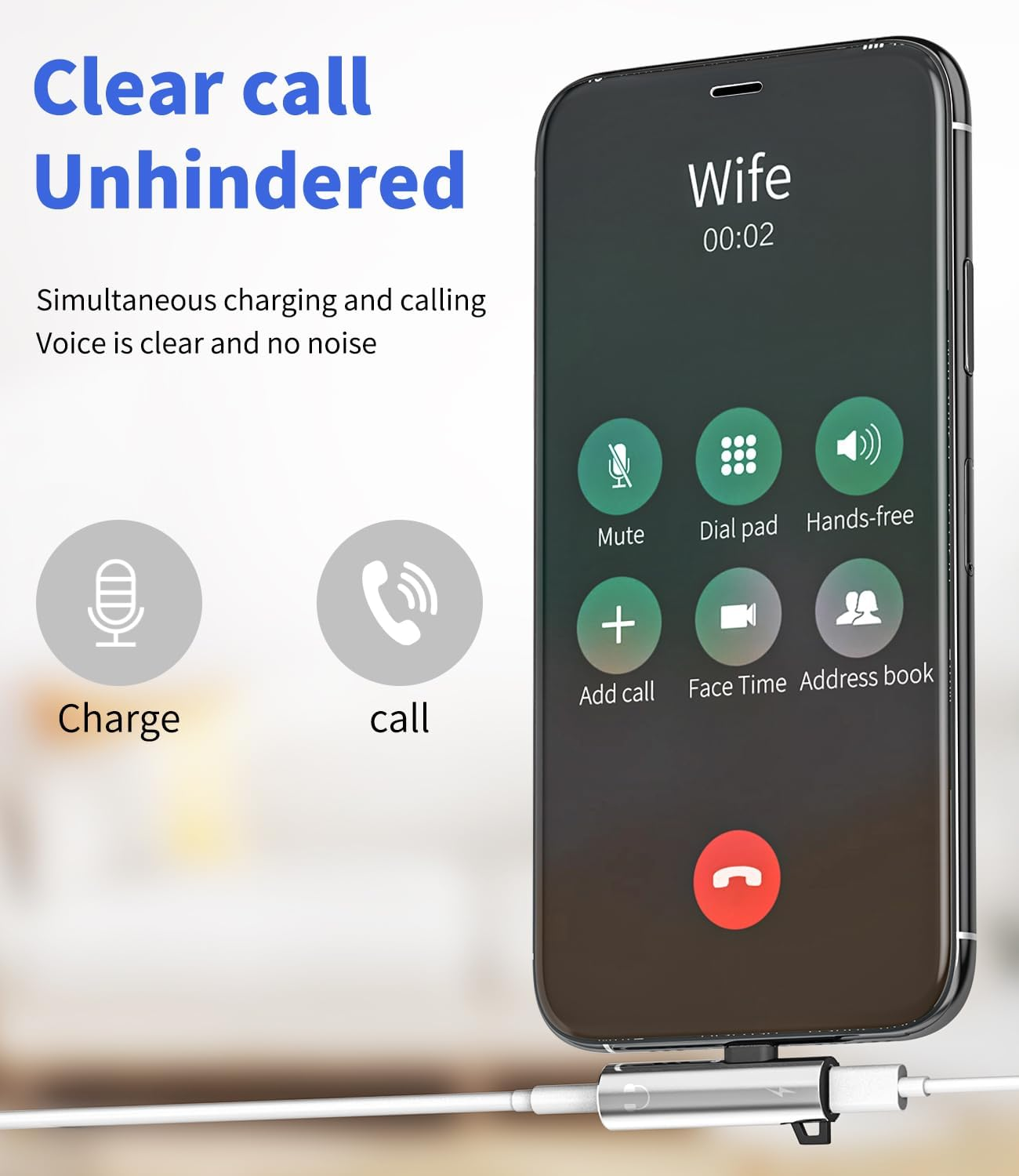 Iphone AUX Adapter for Headphone Jack Dongle (2 Pack) Lightning to 3.5Mm Splitter Apple MFI Certified Charger Cord Power Adaptador Para for 14 13 12 11 Pro Max 7 8 plus Ipad Audio Music L+3.5