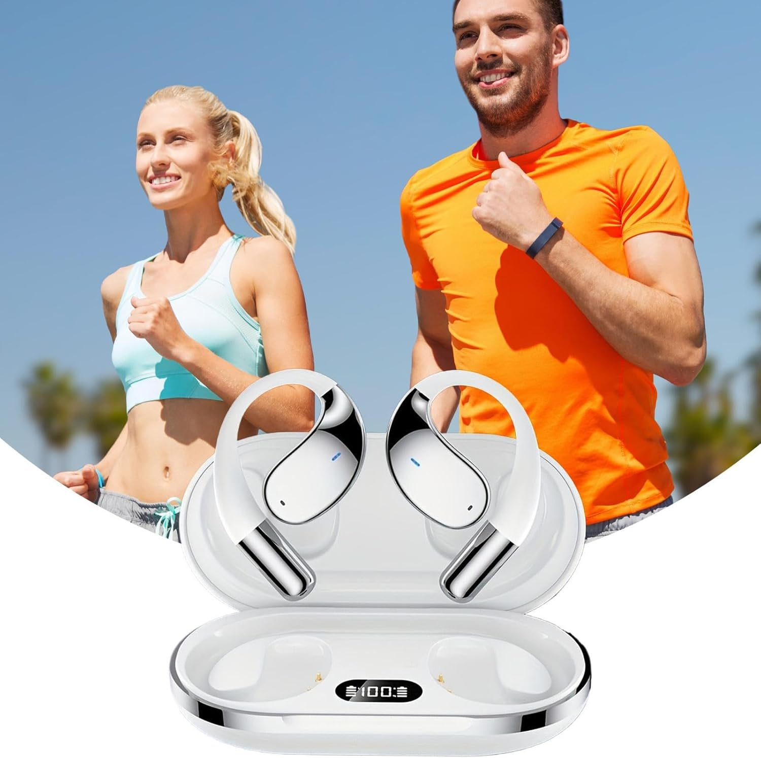 Translating Earbuds - 144 Languages Real-Time AI Translator Earbuds - Business Meeting Translating Tool | for Travel Business Meeting Outdoor Workout Trade Show International Conference image number 1