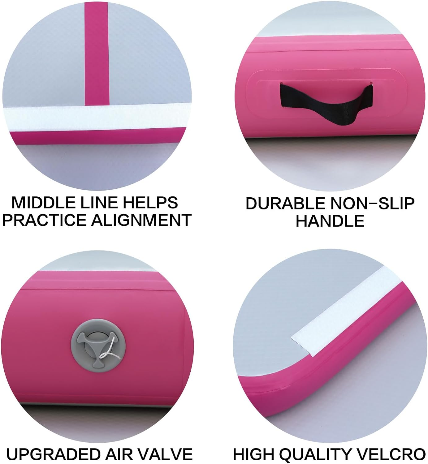 Gymnastics Tumbling Mat 10/20Cm Thick, 3M/4M/5M/6M Air Track Tumble Inflatable Training Mats for Kids Home Use, Gym, Cheerleading with Electric Pump