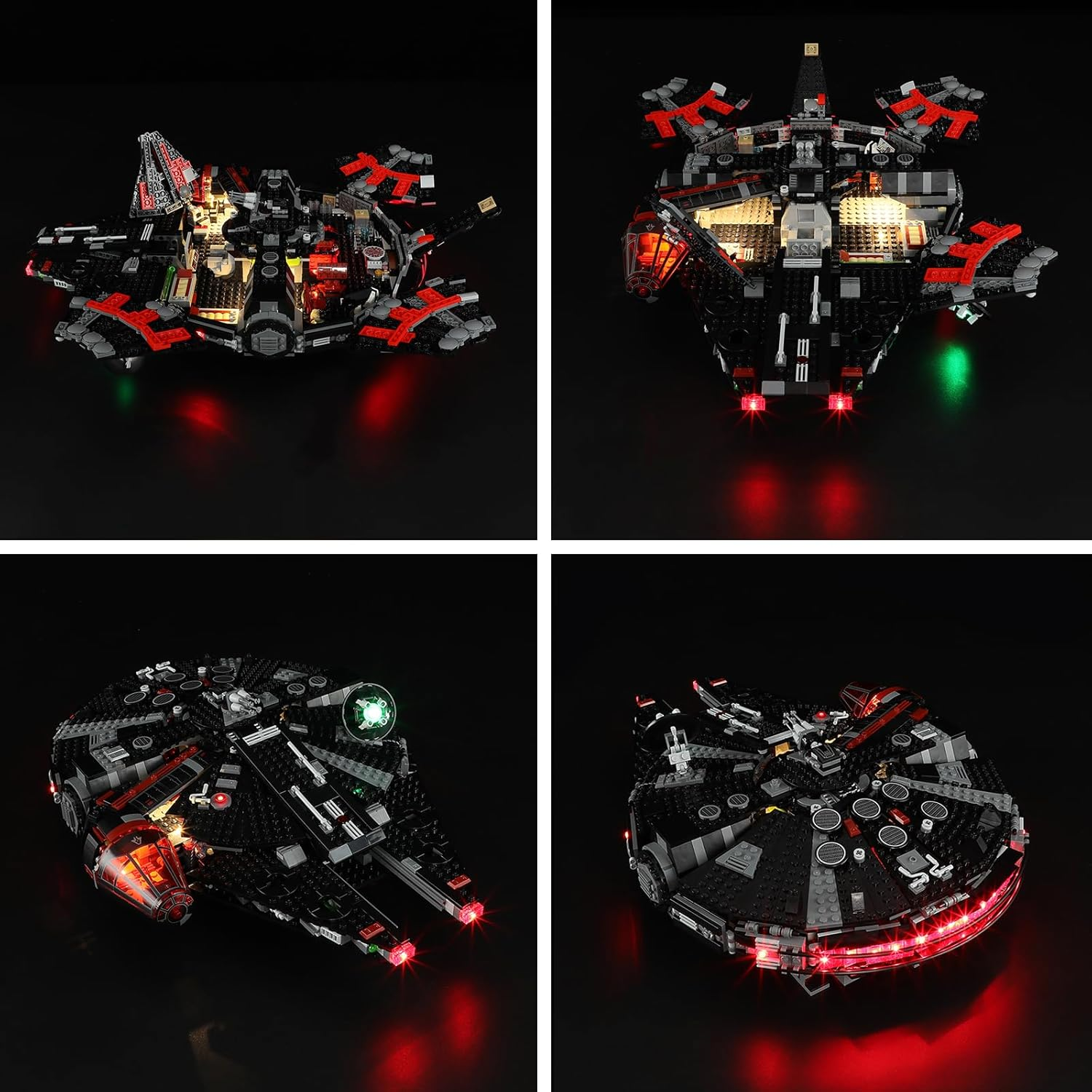 BRIKSMAX LED Light for  Halc&oacute;n Oscuro 75389 - Compatible with  Star Wars Building Blocks Model - without  Set image number 1