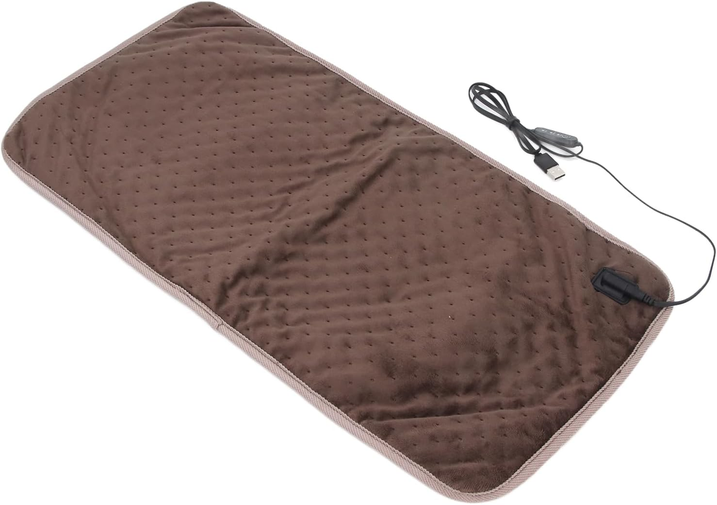 USB Heating Pad, 3 Heat Settings Electric Heated Pad, Portable 5V Electric Heated Blanket Pad for Neck, Back, Shoulders Pain Relief, Gifts for Women, 11.8X23.6Inch image number 4