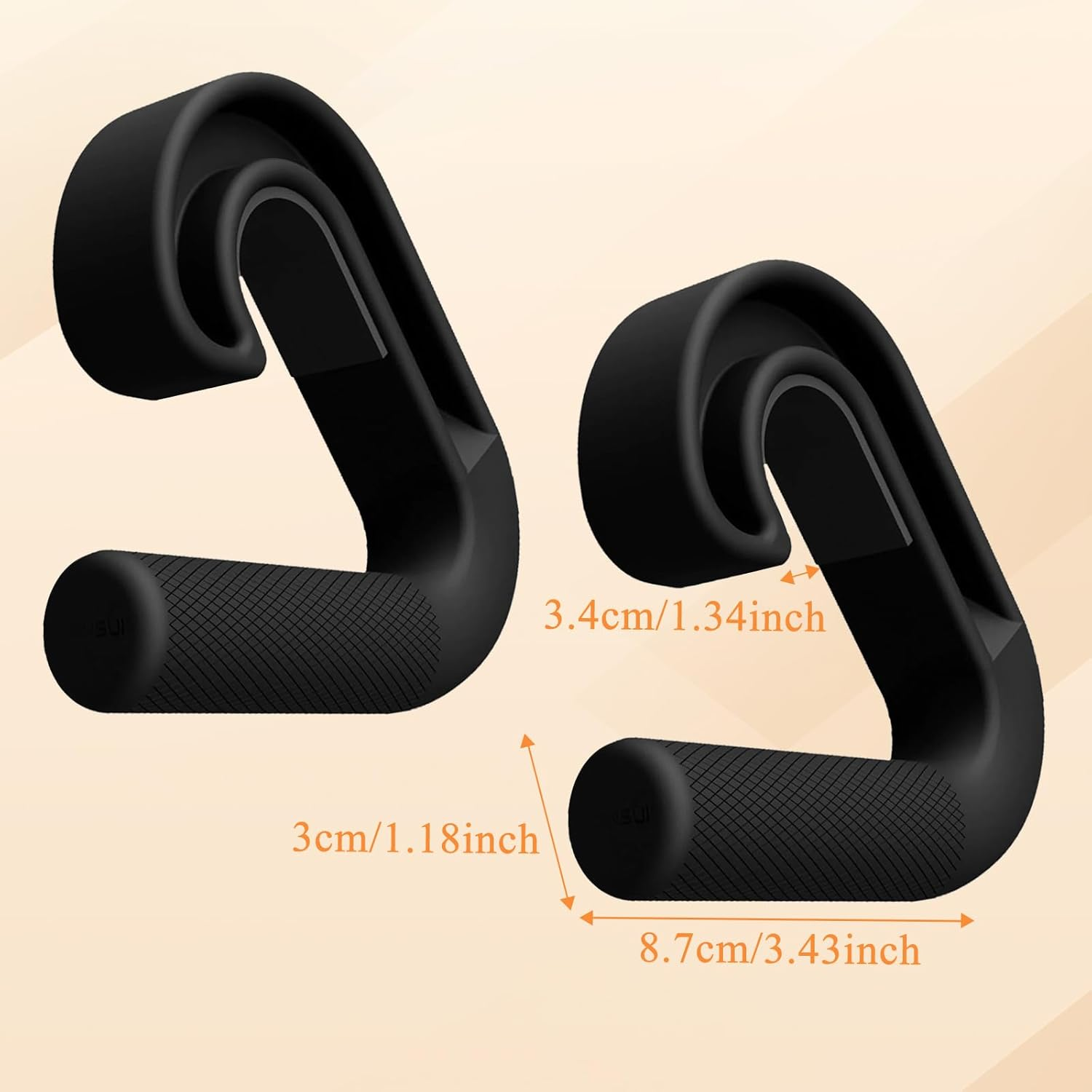 Dickly 2 St&uuml;ck Klimmzugstangengriffe Widerstandsbandgriffe Griffe Rutschfeste Pull-Down-Maschinenbefestigung F&uuml;r Klimmzugstangen Fitness-Studio image number 4