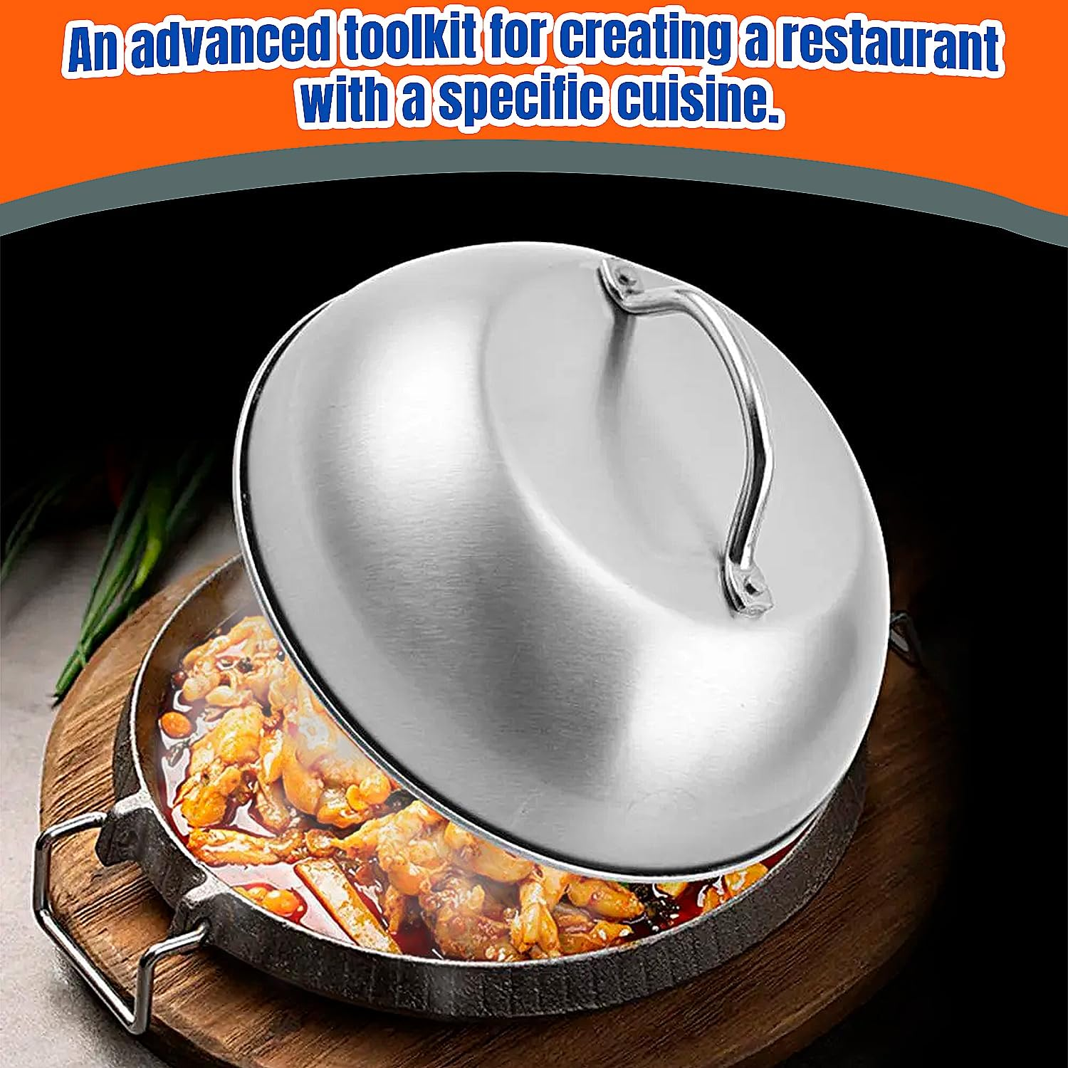 430 Stainless Steel Burger Press Kit with Burger Flipper, Cheese Melting Dome & 50 Wax Discs, Burger Smasher with Smash Burger Press, Protein Press, BBQ Smash Burger Kit for Burger (4Pcs) image number 5