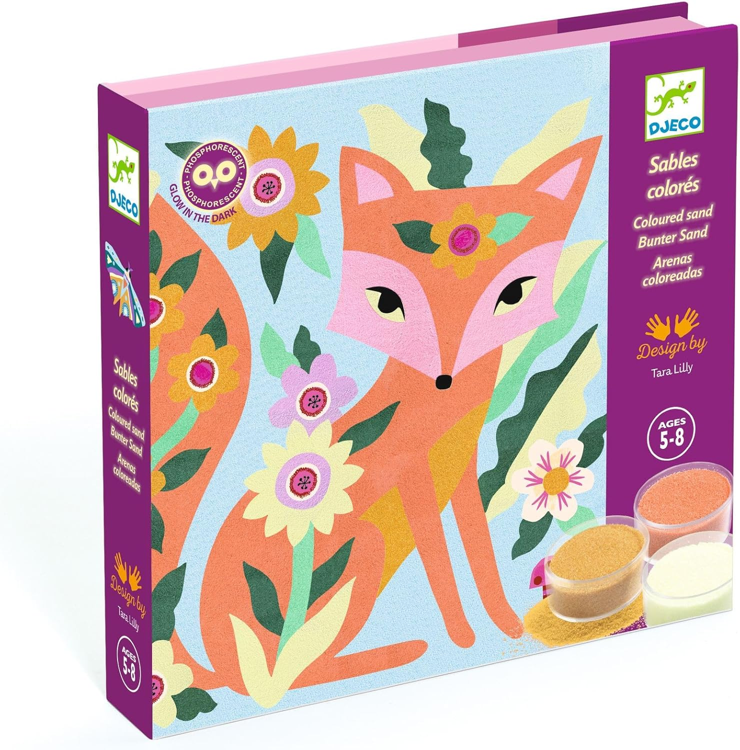 DJECO Garden Lights Colored Sand Craft Kit image number 6