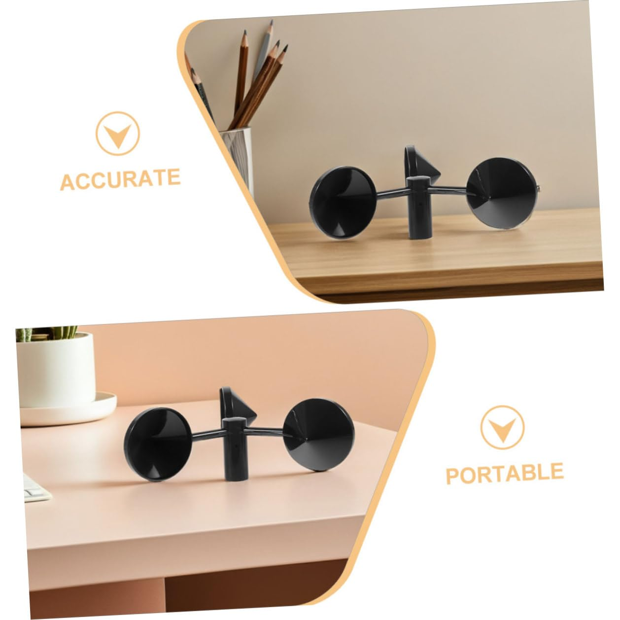 TEHAUX 3Pcs Metal Anemometer Cups Wind Speed Replacement for Outdoor Meteorological Monitoring Airflow Measurement Tool with Quick Response for Wind Energy and Aerospace image number 4