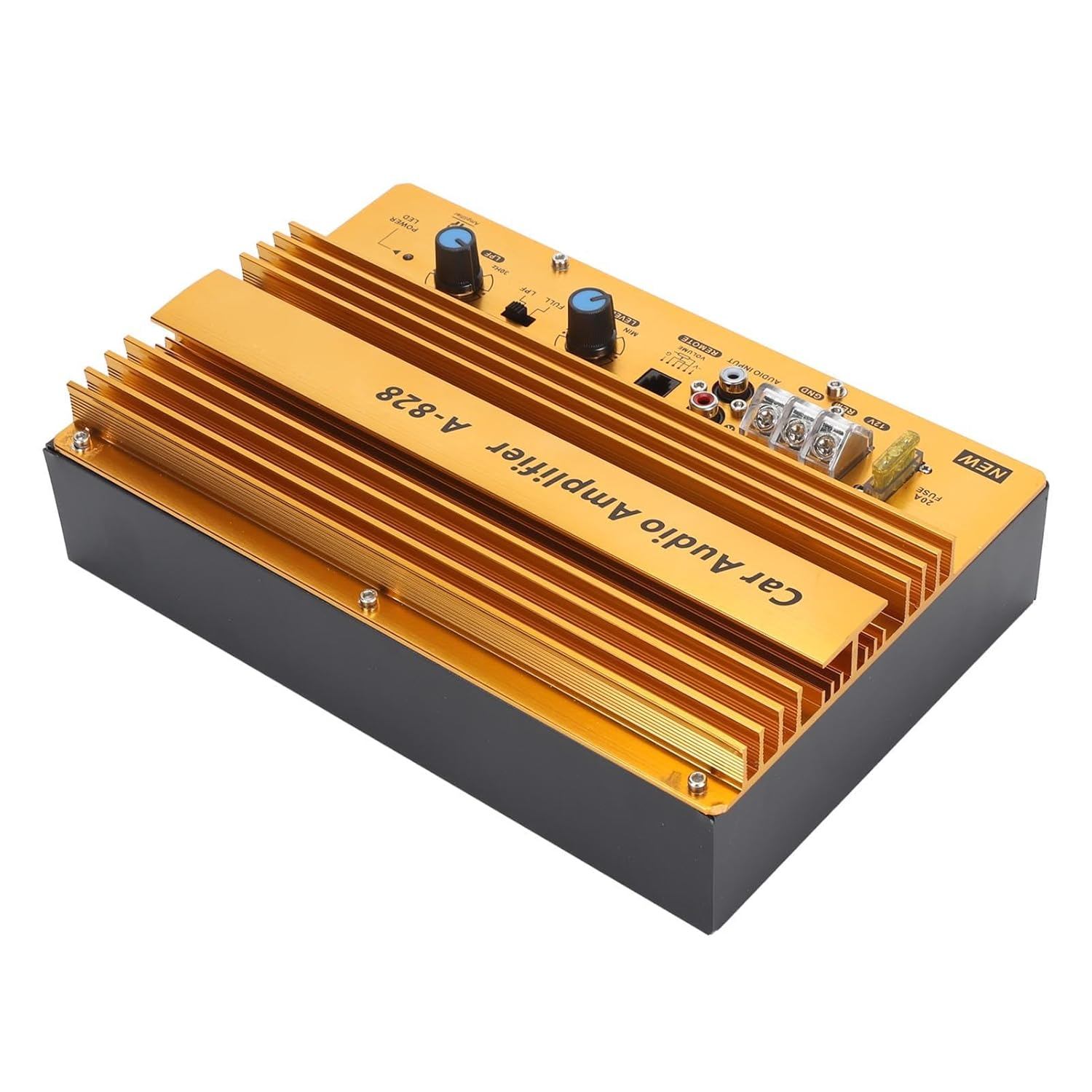 1280W Car Audio Amplifier High Power Subwoofer System 12V Aluminum Alloy Plate 12 Inch Woofer Speaker for Vehicle Sound Upgrade