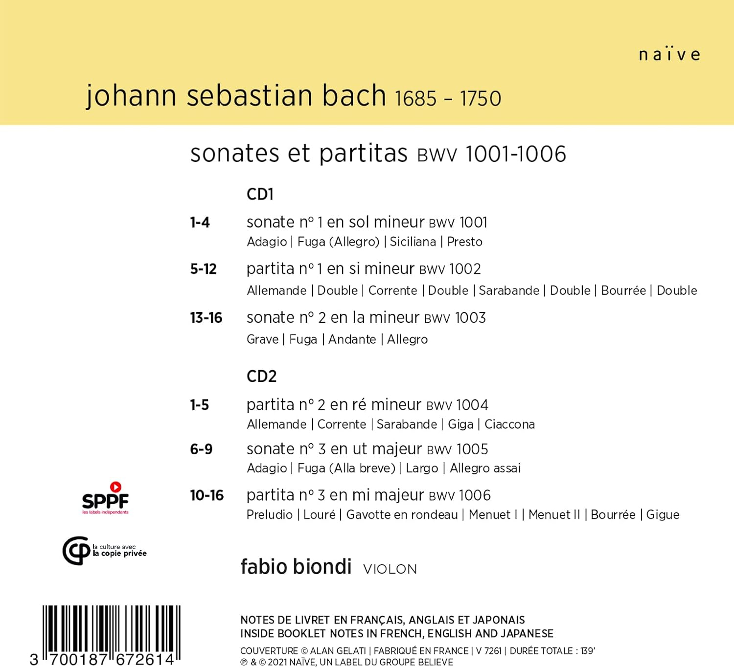 Sonatas & Partitas image number 1