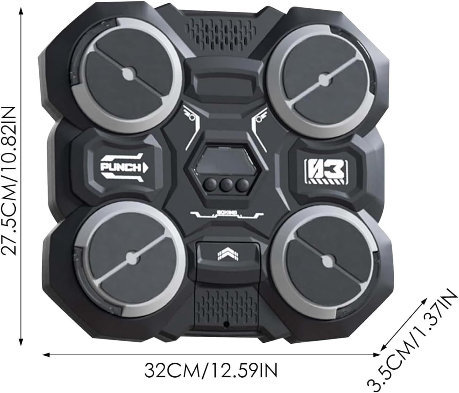 Music Boxing Machine with Boxing Gloves, Smart Music Boxing Machine with Light Adjustable Speed, Electronic Boxing Machine Wall Mounted Music Boxing Game for Kids Adults Home Workout Stress Relief image number 3