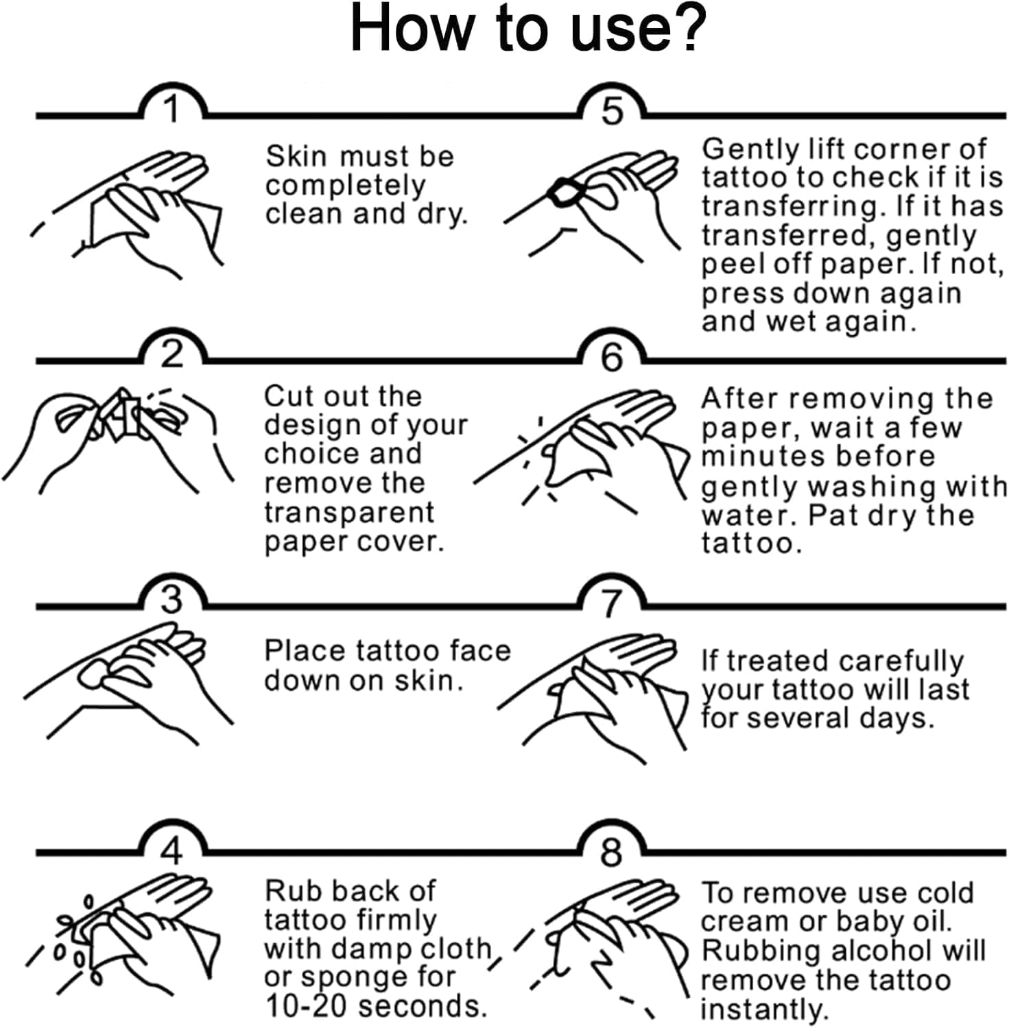 5 Sheets Chest Large Temporary Tattoo for Women, Abdomen Waist Back Fake Tattoos for Adults, Realistic Moth Flowers Tattoo Stickers, Body Scar Cover Belly Tattoos image number 4