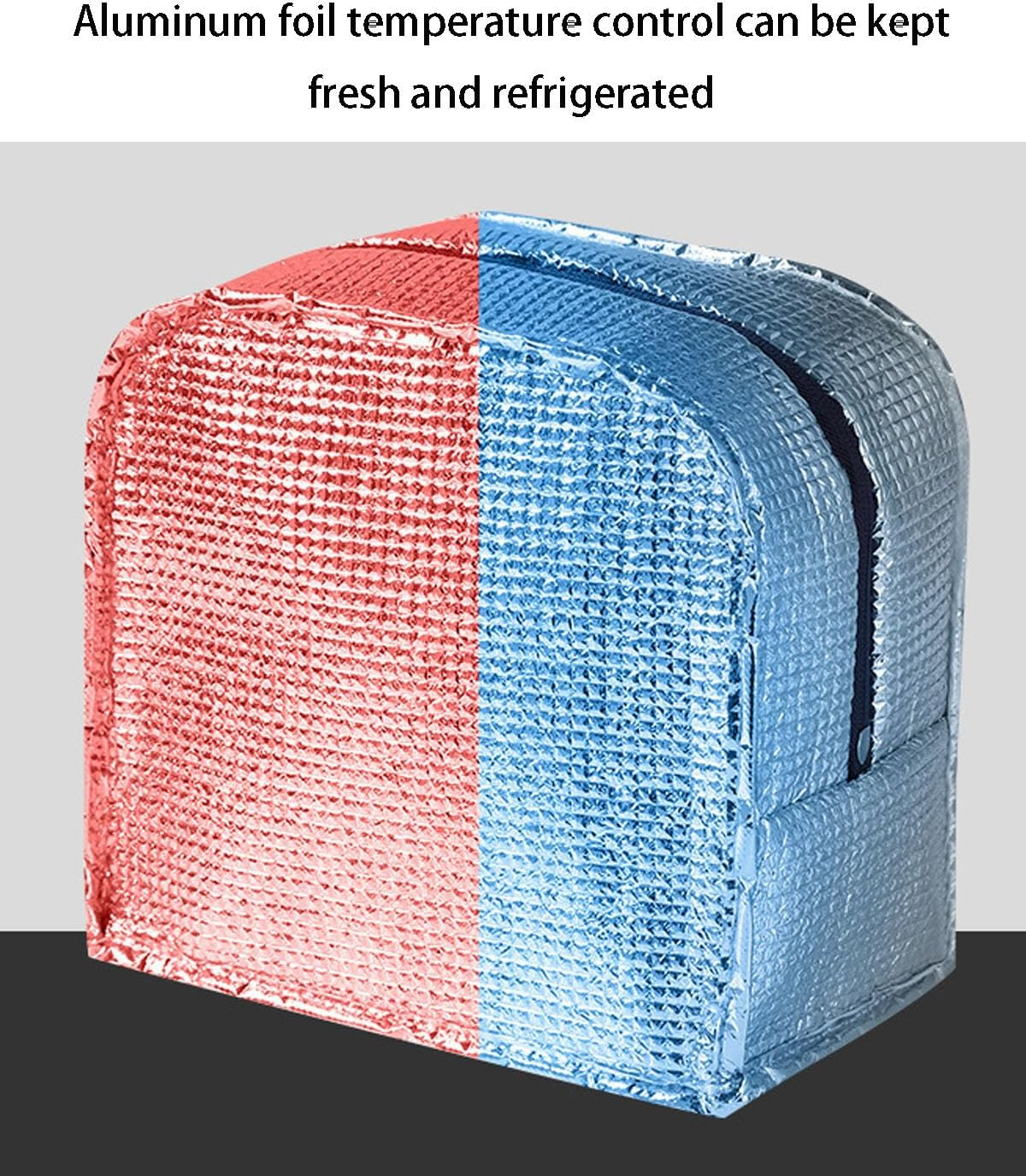 Insulated Lunch Bag, Portable Thermos Lunch Box Carrier, Keeps Food Warm or Cold, for Office, School, and Outdoor Use (Gray) image number 5