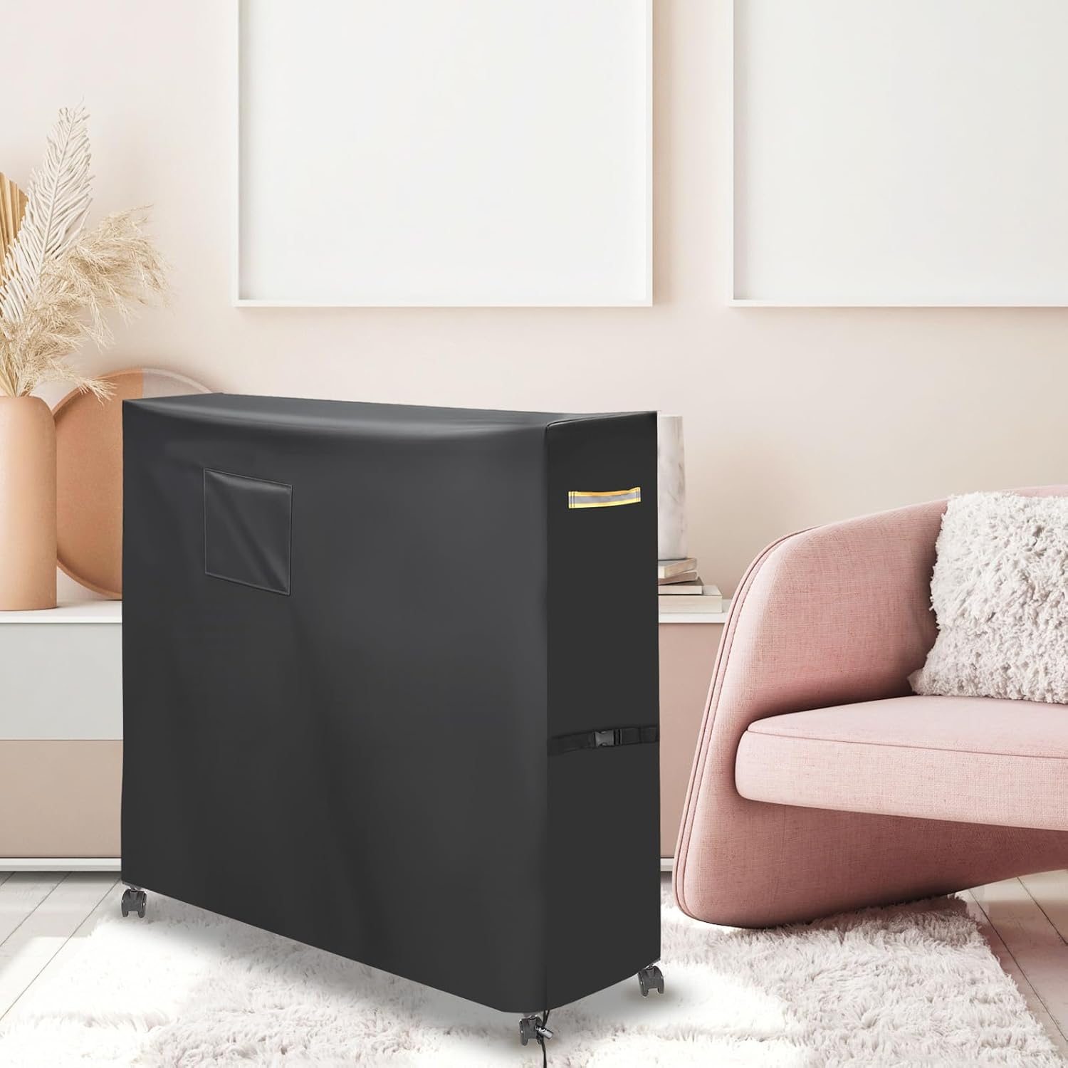 Crib Storage Cover, Oxford Cloth Compact Folding Crib Saver Practical Protection Accessories from Dents Scratches Dust and Dirt While in Storage image number 6