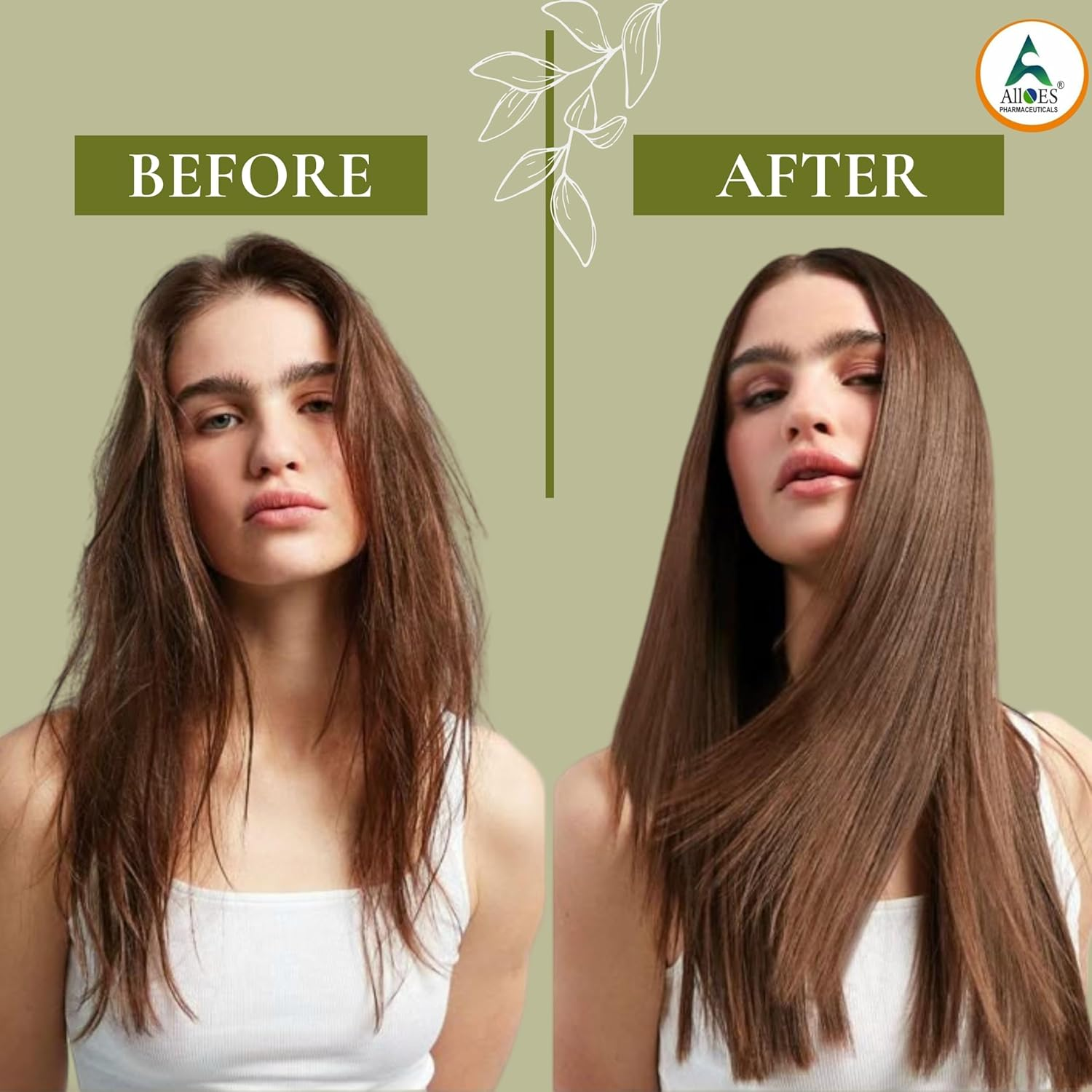 ALLOES PHARMACEUTICALS Mahabhringraj Hair Oil for Hair Growth Bhringraj Oil with Almond, Strengthens Hair Roots, Hair Fall Control, Made of Pure Herbs for Men & Women | Suits All Hair Types 200ML image number 6