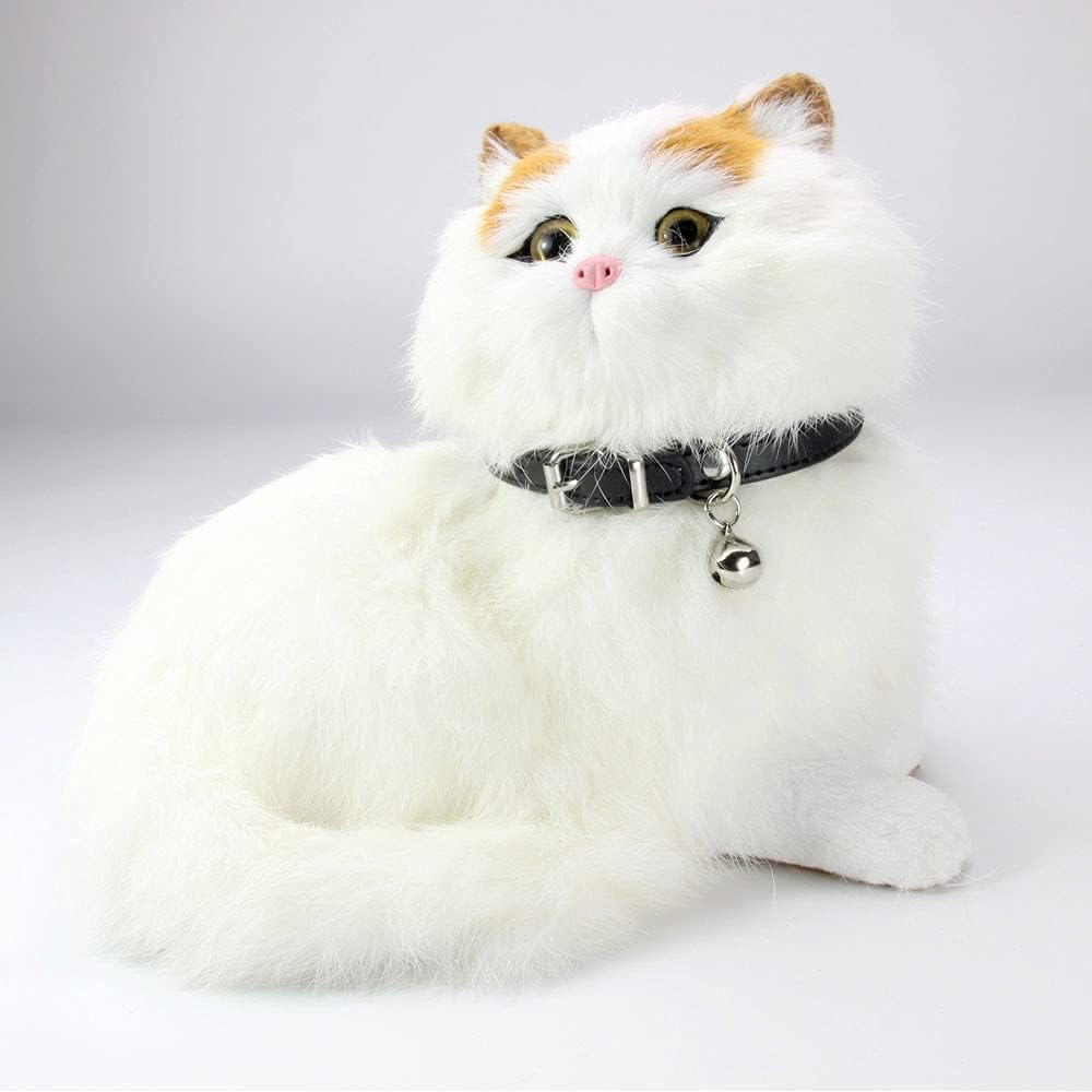 Weforu Dog Collar with Bell, PU Leather Adjustable Kitten Collar for Small Puppy Kitten (Red)