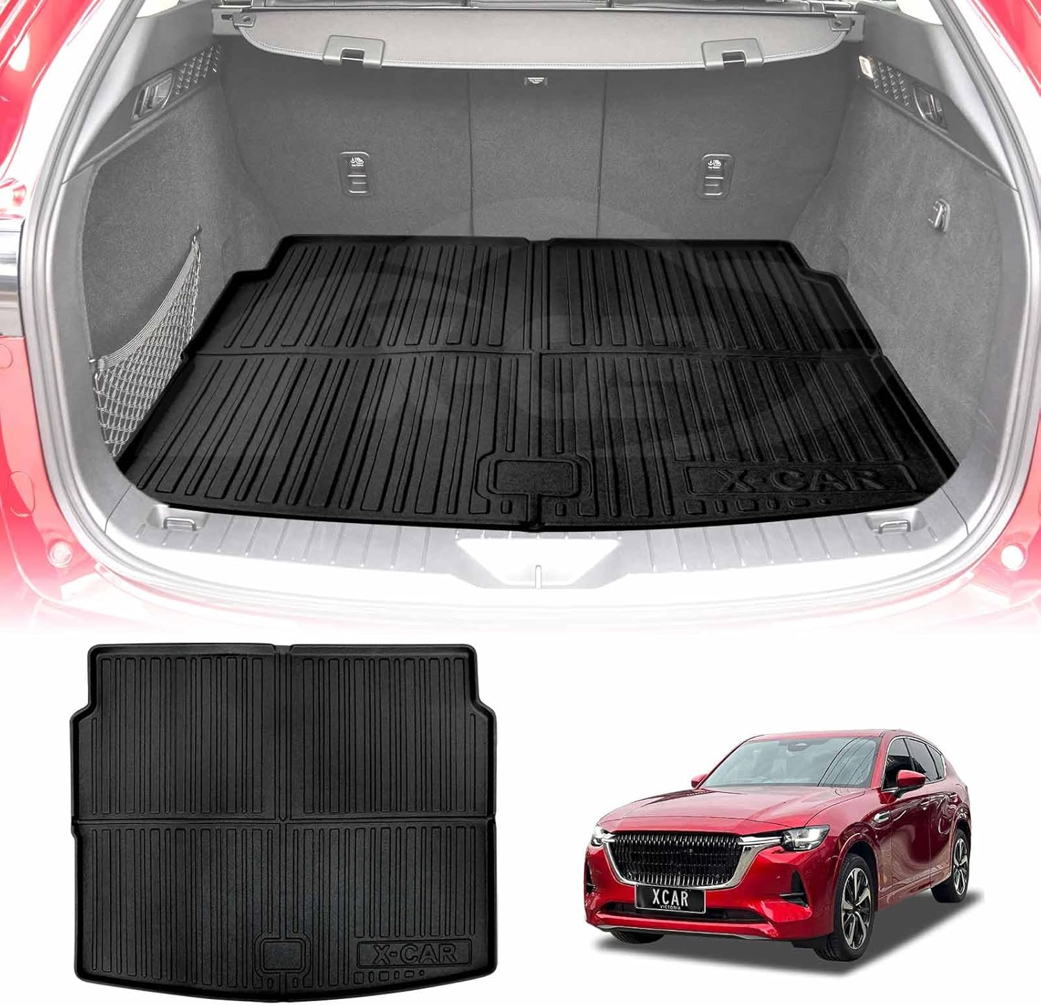X-CAR 3D Floor Mats for Mazda CX-60 CX60 2023-2025 Heavy Duty All-Weather Carpet Liners image number 5