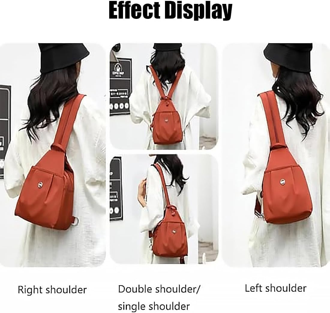 Waterproof 2-Way Commuter Bag - Convertible 3-In-1 Travel Tote/Backpack/Crossbody, Anti-Theft Hidden Pockets, Oxford Fabric image number 3