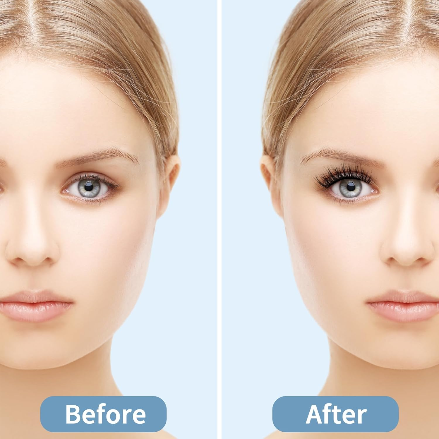 MAGEFY False Eyelashes 144 Clusters of Eyelashes 9-13Mm Segmented Eyelashes with Longer Curls C Personal DIY Home Eyelashes of Different Lengths image number 3