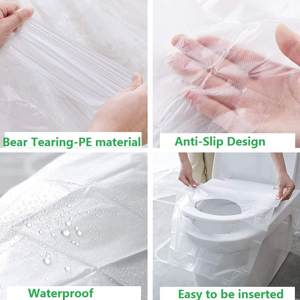 Smartopus 50 Pack Toilet Seat Covers,Disposable Waterproof, Ideal for Kids Potty Training and Adults,Individually Wrapped for Travel Home, Extra-Large image number 2