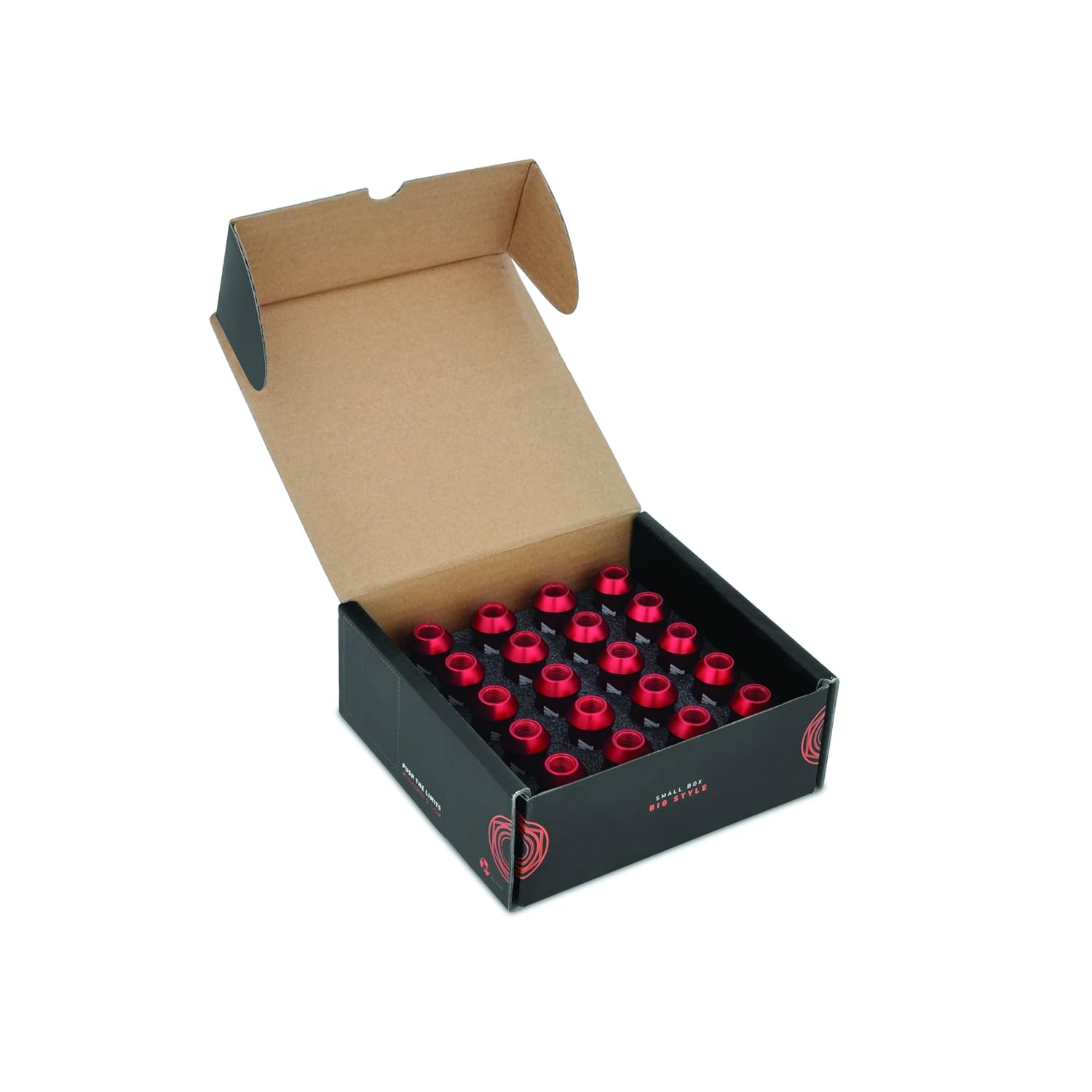 Mishimoto MMLG-125-LOCKRD Mishimoto Aluminium Locking Lug Nuts, M12 X 1.25, Red