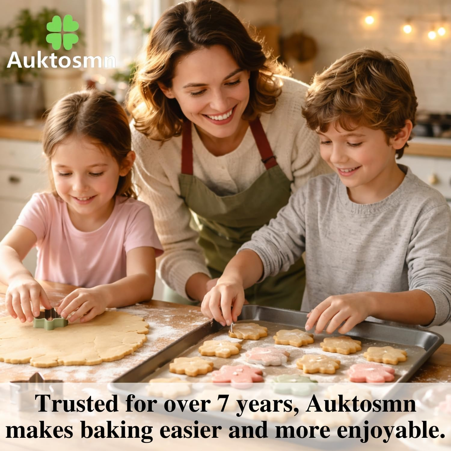 Snowflake Cookie Cutter Set-9 Pieces-1.2" to 4"-Christmas Cookie Cutters-Snowflake Cutter Fondant Baking Molds for Cake Cupcake image number 2