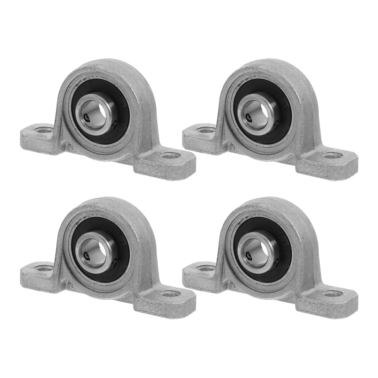 SOLUSTRE 4Pcs Self Aligning Pillow Block Bearings Zinc Alloy Compact Fixed Support Center Support for Shaft Rod Efficient image number 4