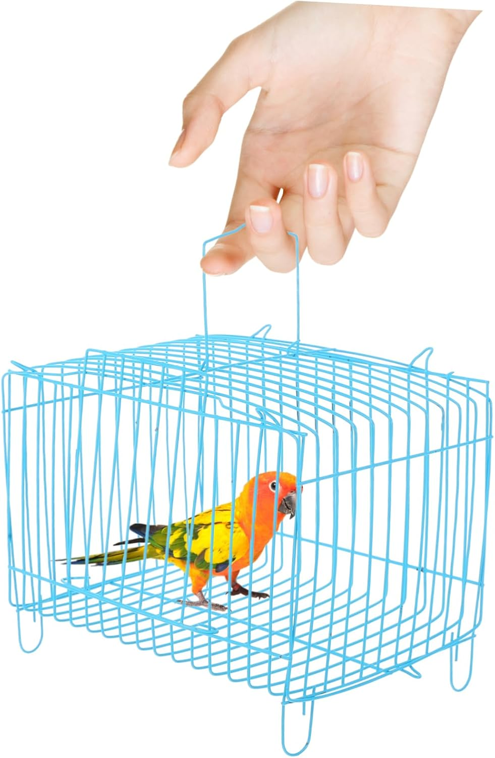 COSMEVIVI Small Bird Carrying Cage Parrot Travel Carrier Portable Cage Bird Carrier Comfortable image number 5