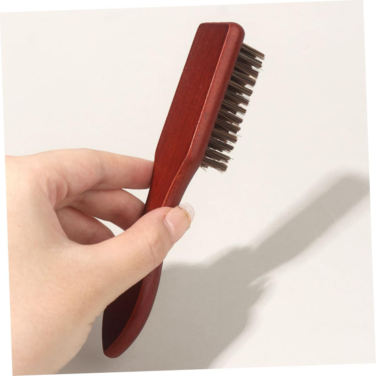 LOORGVEL 2Pcs Wooden Beard Grooming Brush Men Lightweight Detangler Brush for Styling and Maintenance for All Beard Lengths and Travel Use image number 6