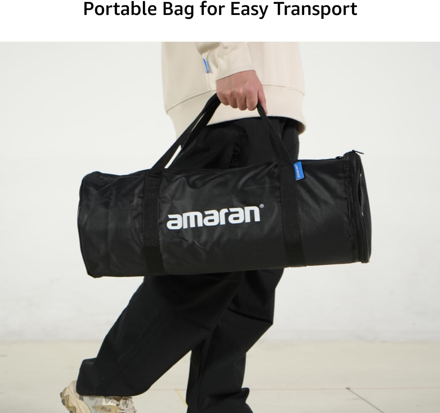 Amaran Light Box 45 X 45 Cm Foldable Bowens Mount Softbox 45 Cm, One-Snap Setup Square Light Modifier with Diffusion & Grid for Photo & Video, Portable & Lightweight with Carry Bag image number 5