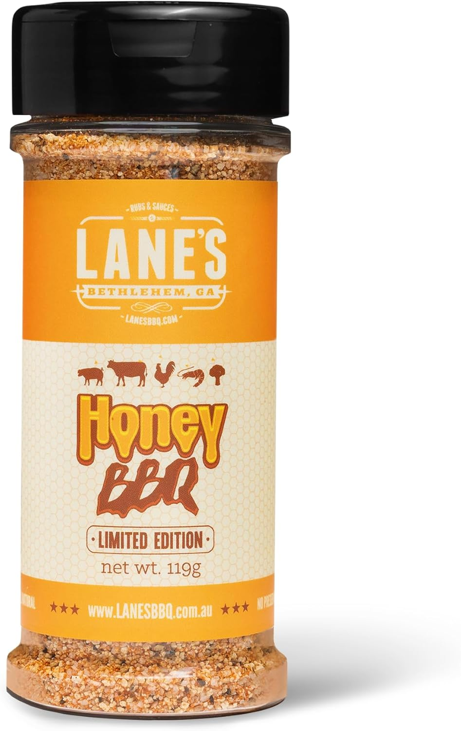 Lane'S BBQ Australia Honey BBQ Seasoning 119 G
