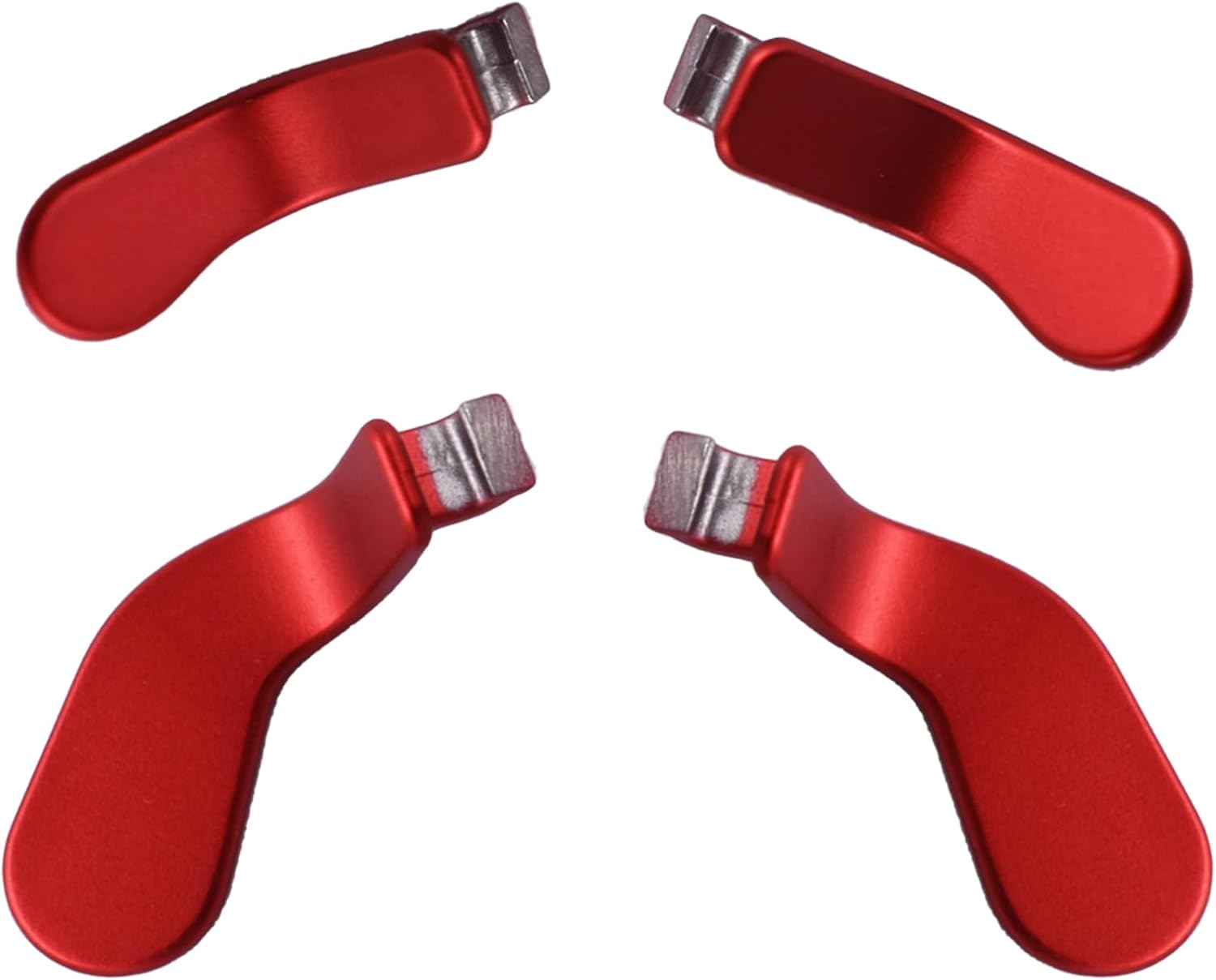 4 Pcs Elite Controller Paddles for Xbox Elite Controller Series 2,Metallic Interchangeable Paddles Hair Trigger Locks Replacement Parts for Xbox Elite Series 2 Core(Red) image number 1