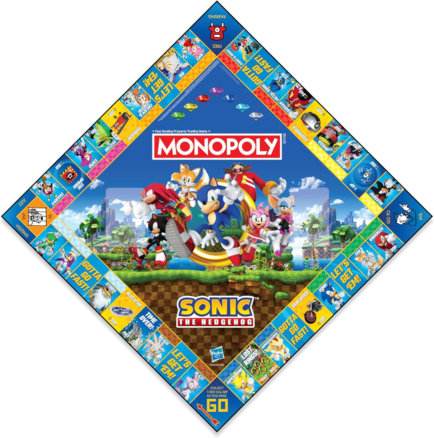 Monopoly Sonic the Hedgehog Board Game image number 1