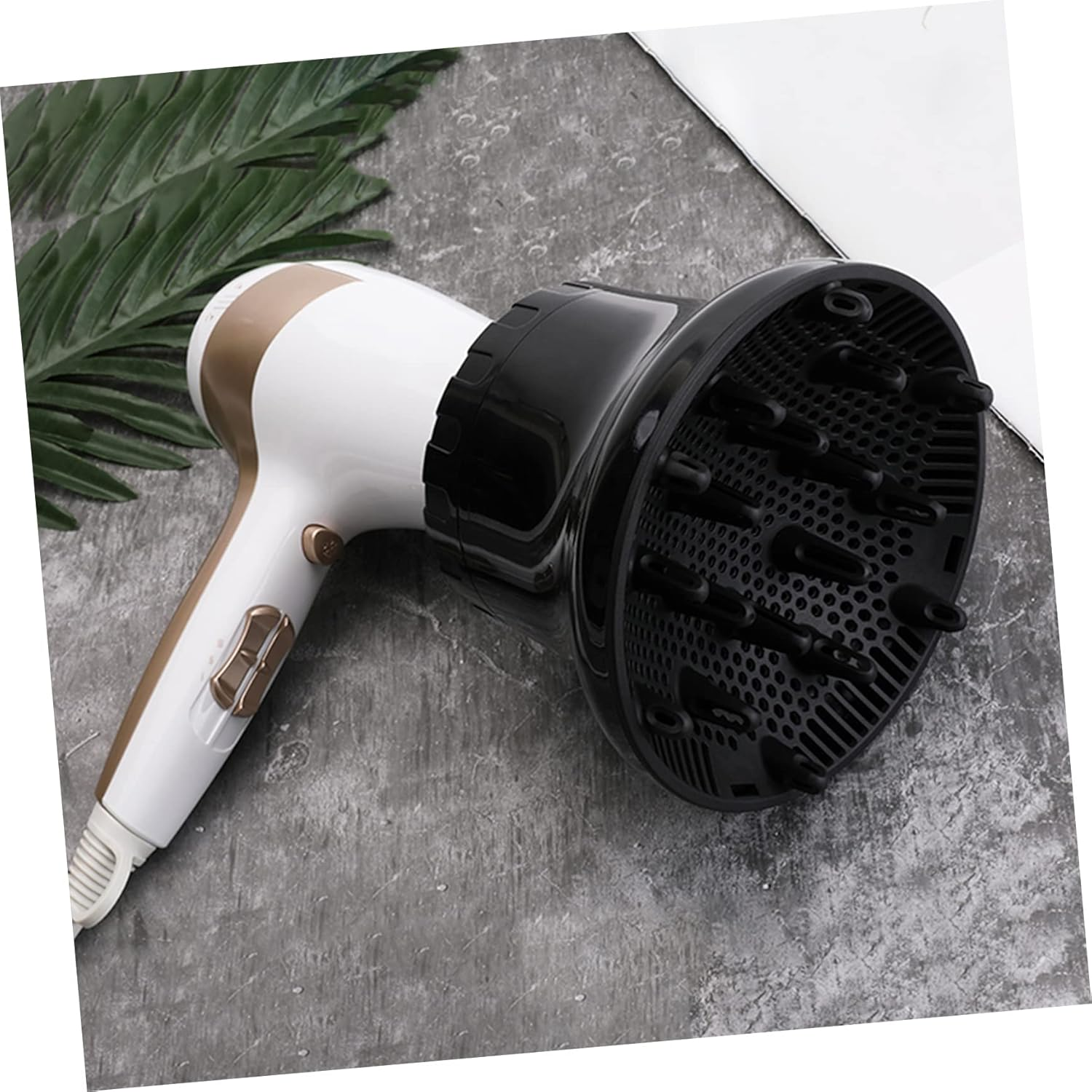 Healvian Portable Hair Dryer Diffuser Mask Plastic Blow Cover for Travel Curly Hair