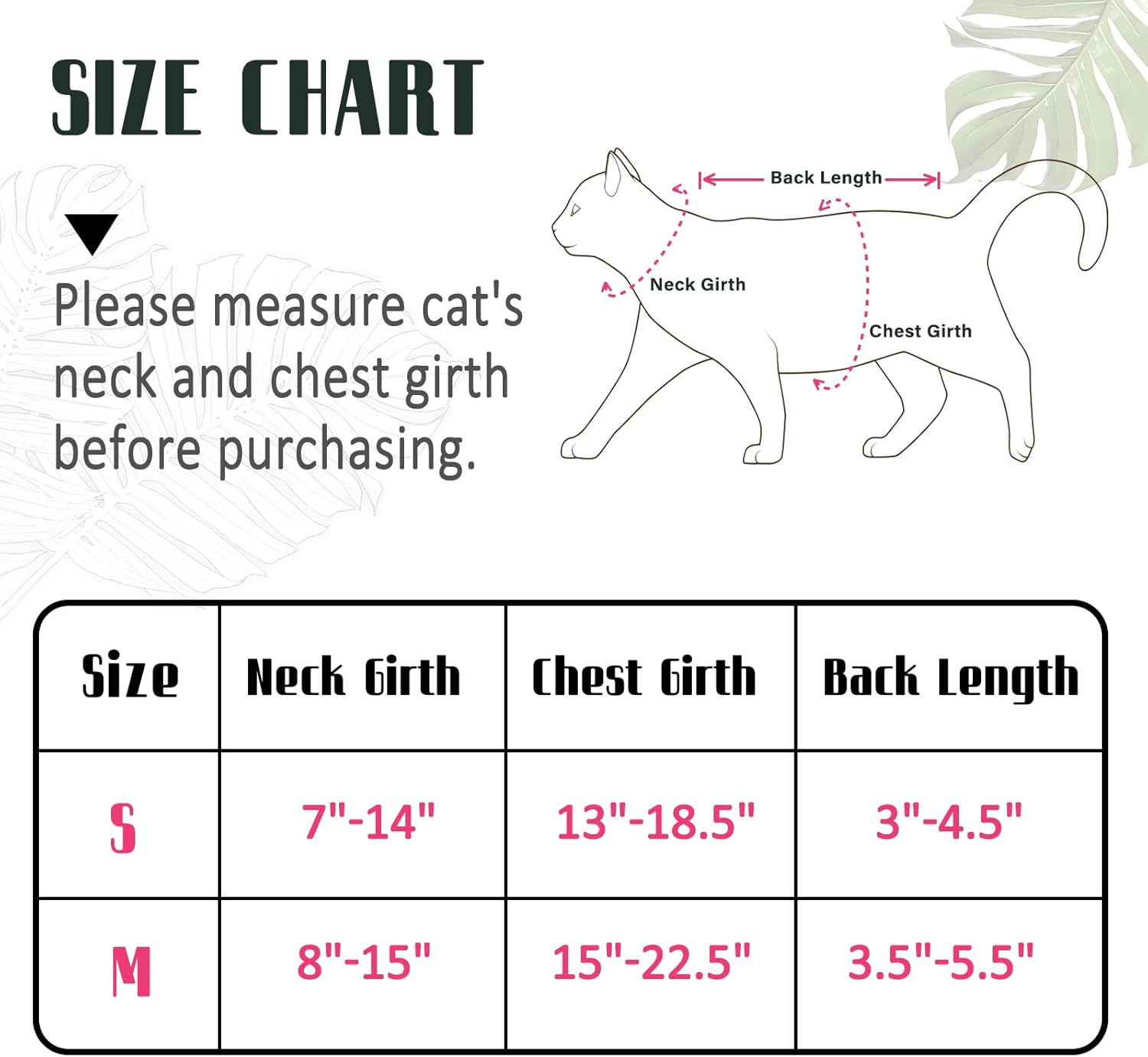 Supet Cat Harness and Leash Escape Proof for Walking, Adjustable Cat Vest Harness and Leash Set for Large and Small Kittens Dogs image number 7