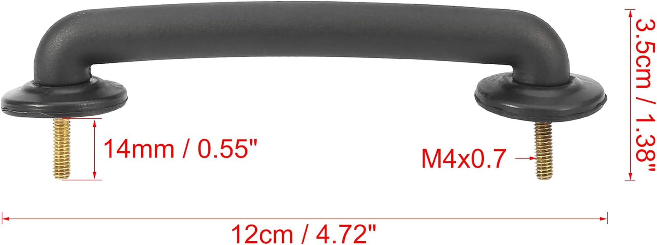 X AUTOHAUX Front Windshield Hold down Bracket Fit for Jeep Wrangler JK 1997-2018 for Wrangler TJ 1997-2006 55176422 Strap Hood Loop Bracket Hood Handle Footman Loop Plastic image number 3