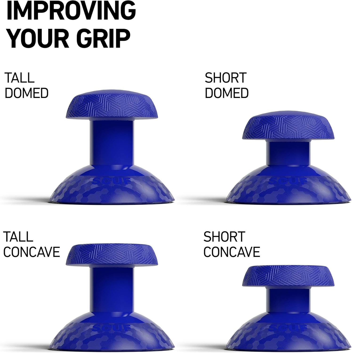 Scuf Instinct Pro Interchangeable Thumbsticks for Xbox Series X|S Controllers 4-Pack, Blue image number 5