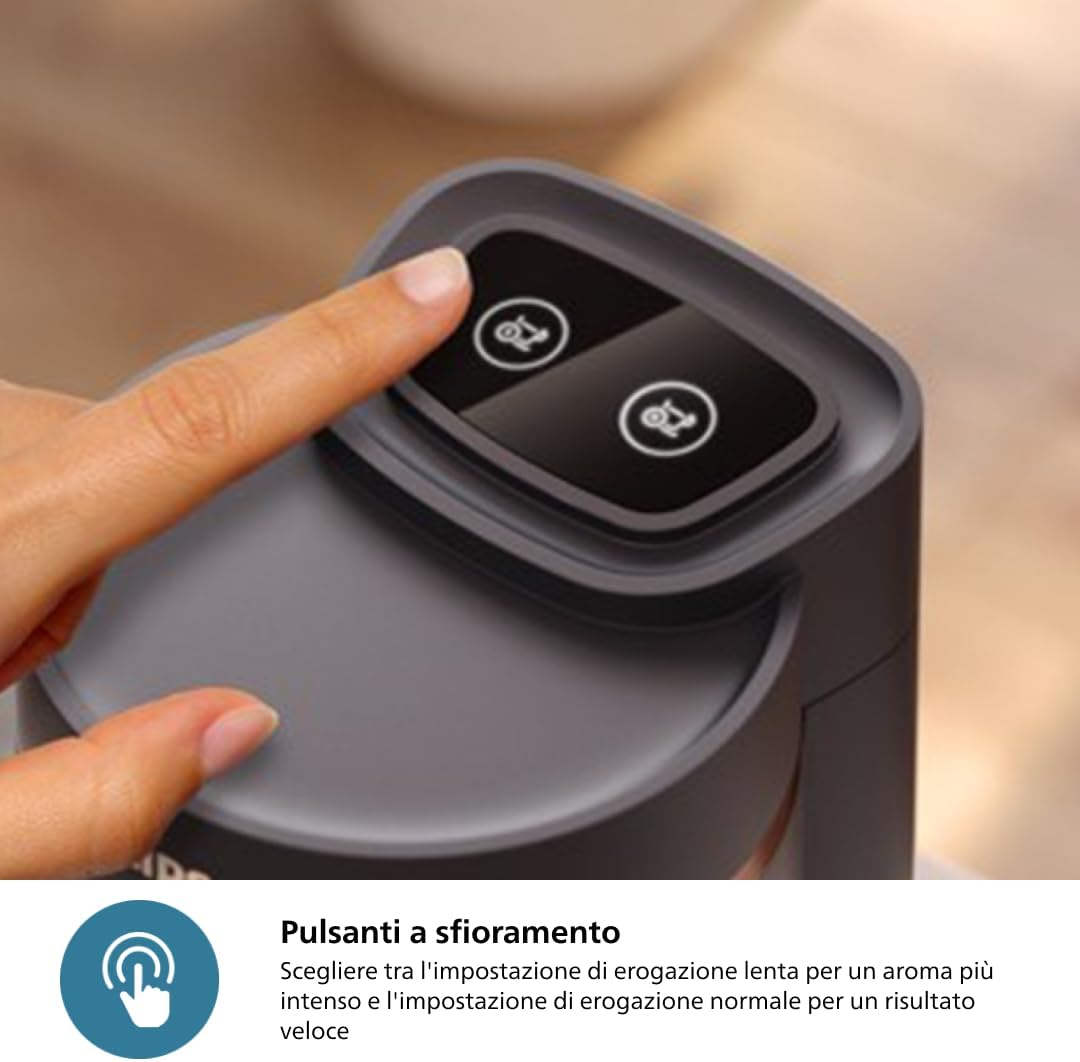 Philips 5000 Series Turkish Coffee Machine, K&ouml;zde Turkish Coffee Cooking Function, Easy to Use Touch Keys Black & Copper, HDA150/60 image number 1