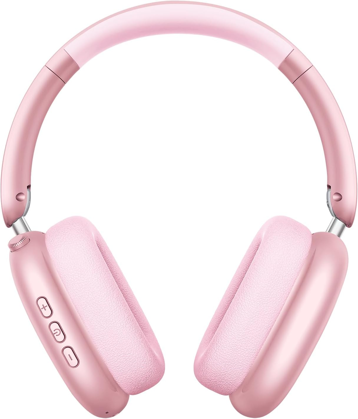 Wentronic Y01 Noise Cancelling Headphones, Wireless Over-Ear Headphones, Bluetooth 5.3, Hi-Res Sound, 48H Playback, Foldable with Microphone for Ios/Android/Pc - Rose image number 1