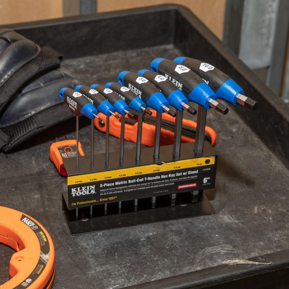 Klein Tools 6-Inch Metric Ball End T-Handle Set 8 Piece JTH68MB image number 1