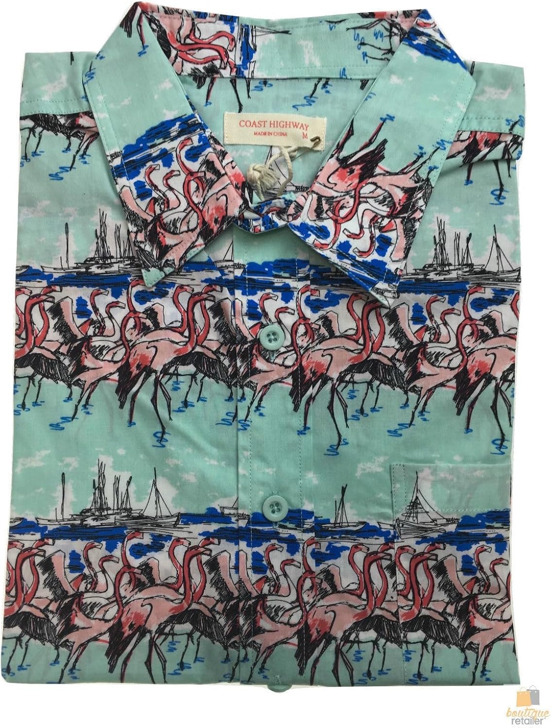 Men'S Hawaiian 100% Cotton Beach Tropical Summer Shirt image number 4