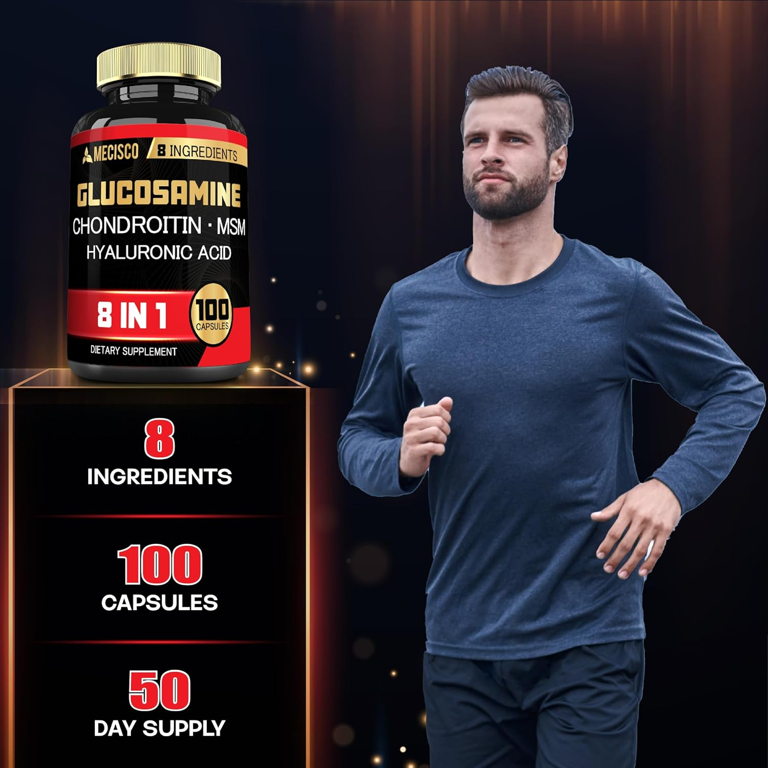 Glucosamine Chondroitin MSM - 100 Capsules image number 4