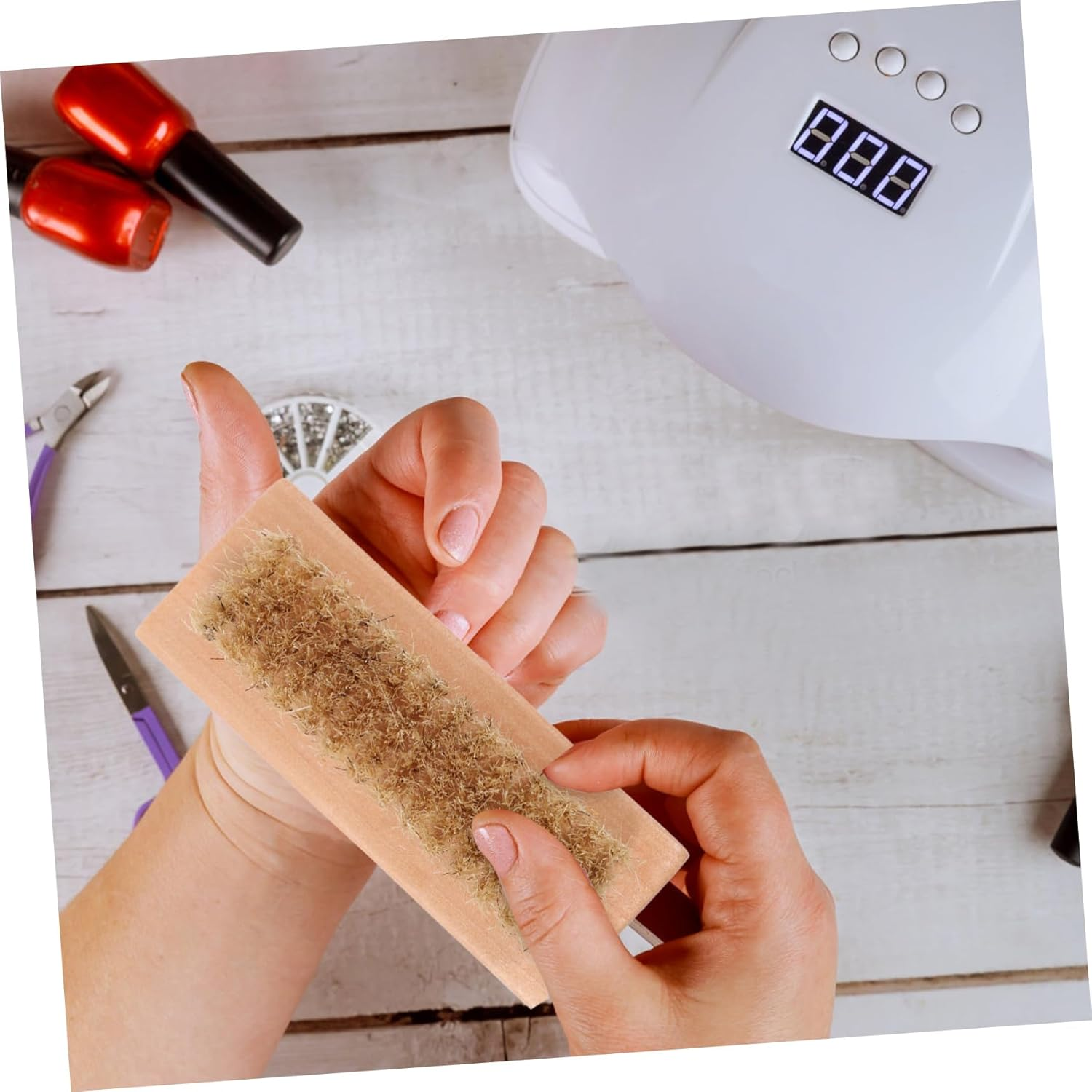 BATHVEVE 1Pc Wood Fingernail Brush Natural Bristle Manicure Cleaning Tool for Nail Care and Pedicure Compact Design for Easy Storage and Use