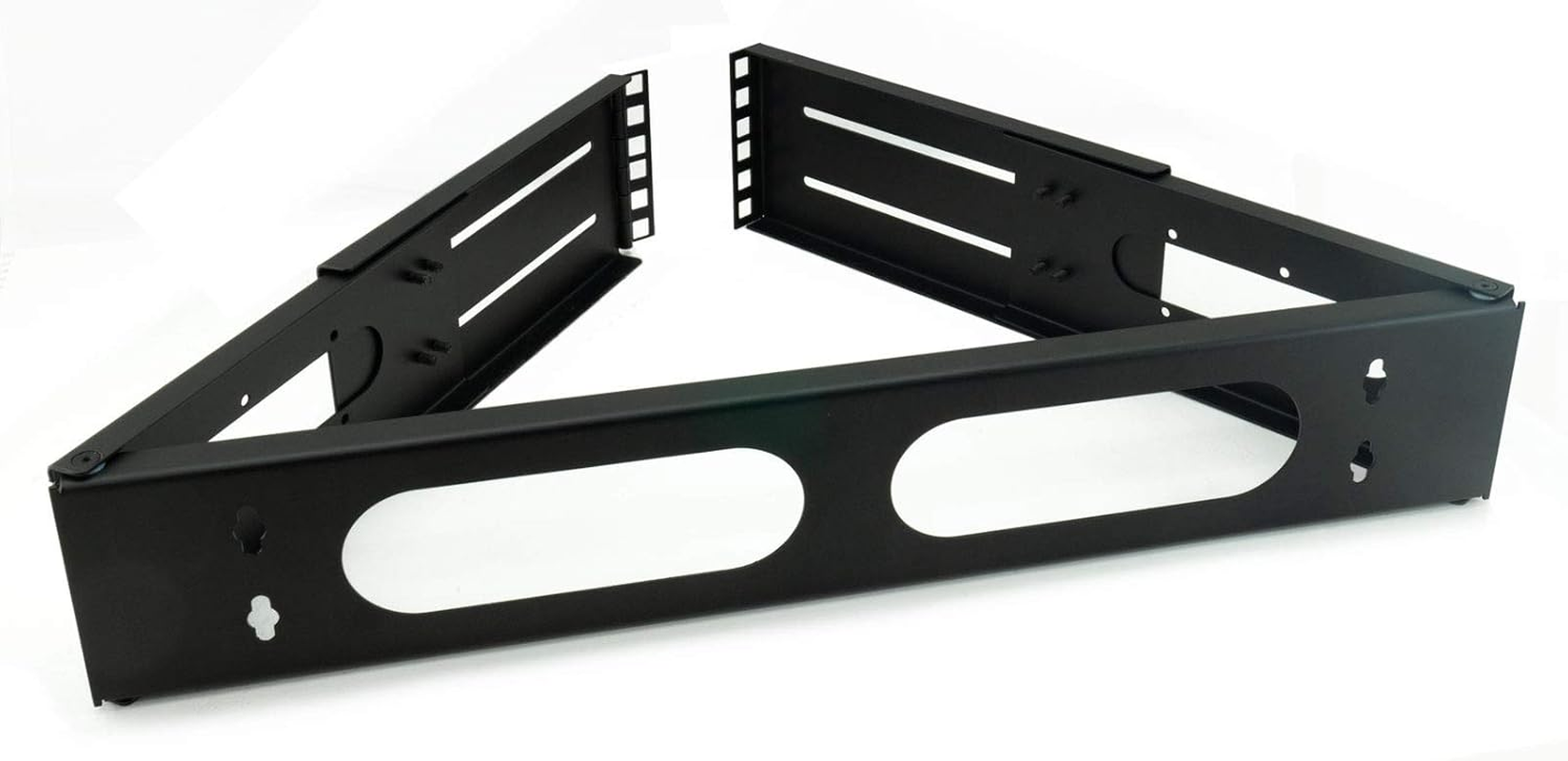 Satix 19 Inch Rack Wall Mount 2U Adjustable Depth image number 1