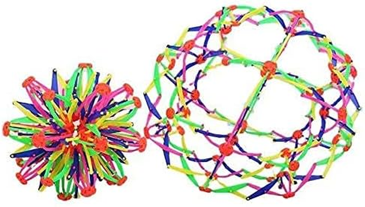 FUHUA Expandable Breathingcolorful Inflatable Ball Expandable Magic Ball , Suitable for Practicing Yoga, Deep Breathing, Toy Ball Relieves Stress and Anxiety Boys and Girls Birthday Toys image number 1