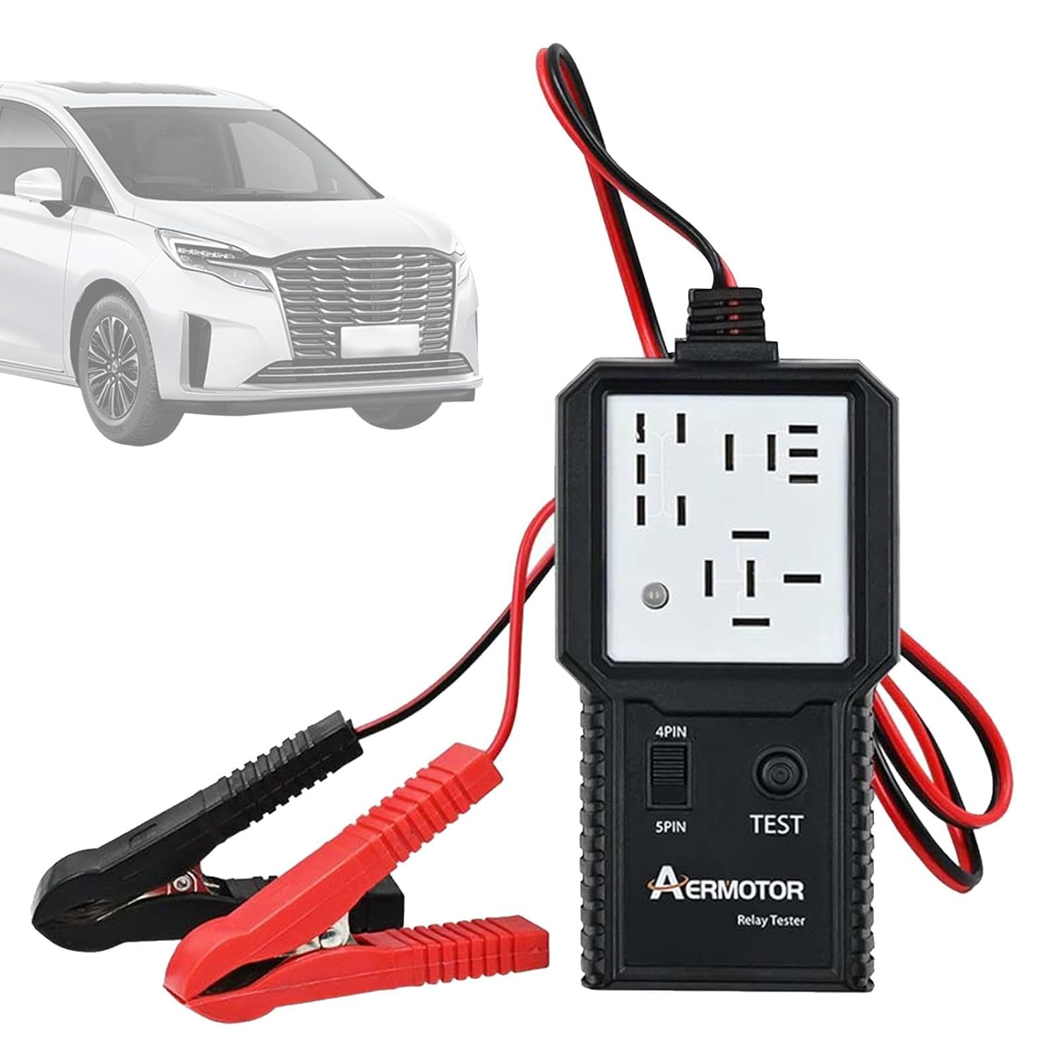 Automotive Relay Tester, Portable Auto Relay Tester Tool, Diagnostic Auto Relay Test Tool For, Suvs, Trucks, Compact Car Maintenance Supplies for 12V Relays image number 4