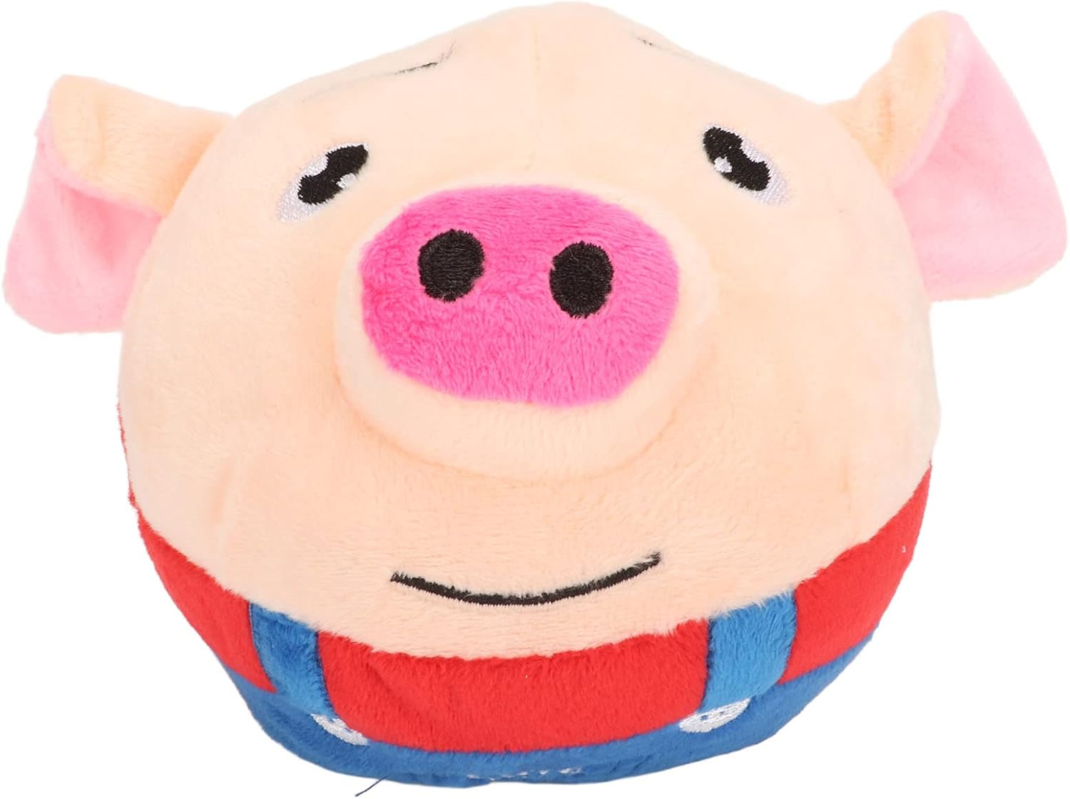 Interactive Dog Toys Dog Ball, Rechargeable Automatic Bouncing Dog Toy Balls with Sound, Pet Bouncing Balls, Cute Cartoon Pig Squeaky Pig Dog Toy for Indoor Cats Dog image number 2